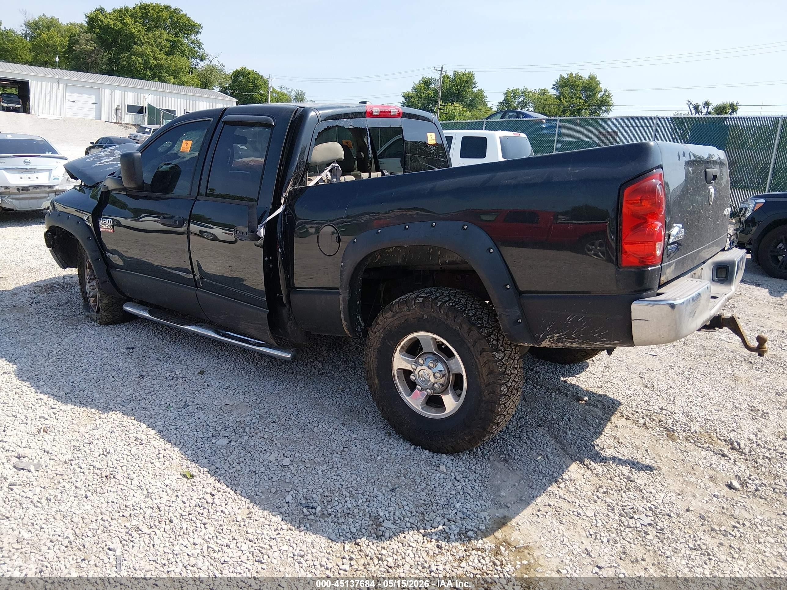 2009 Dodge Ram 2500 Slt Black vin: 3D7KS28L29G547380
