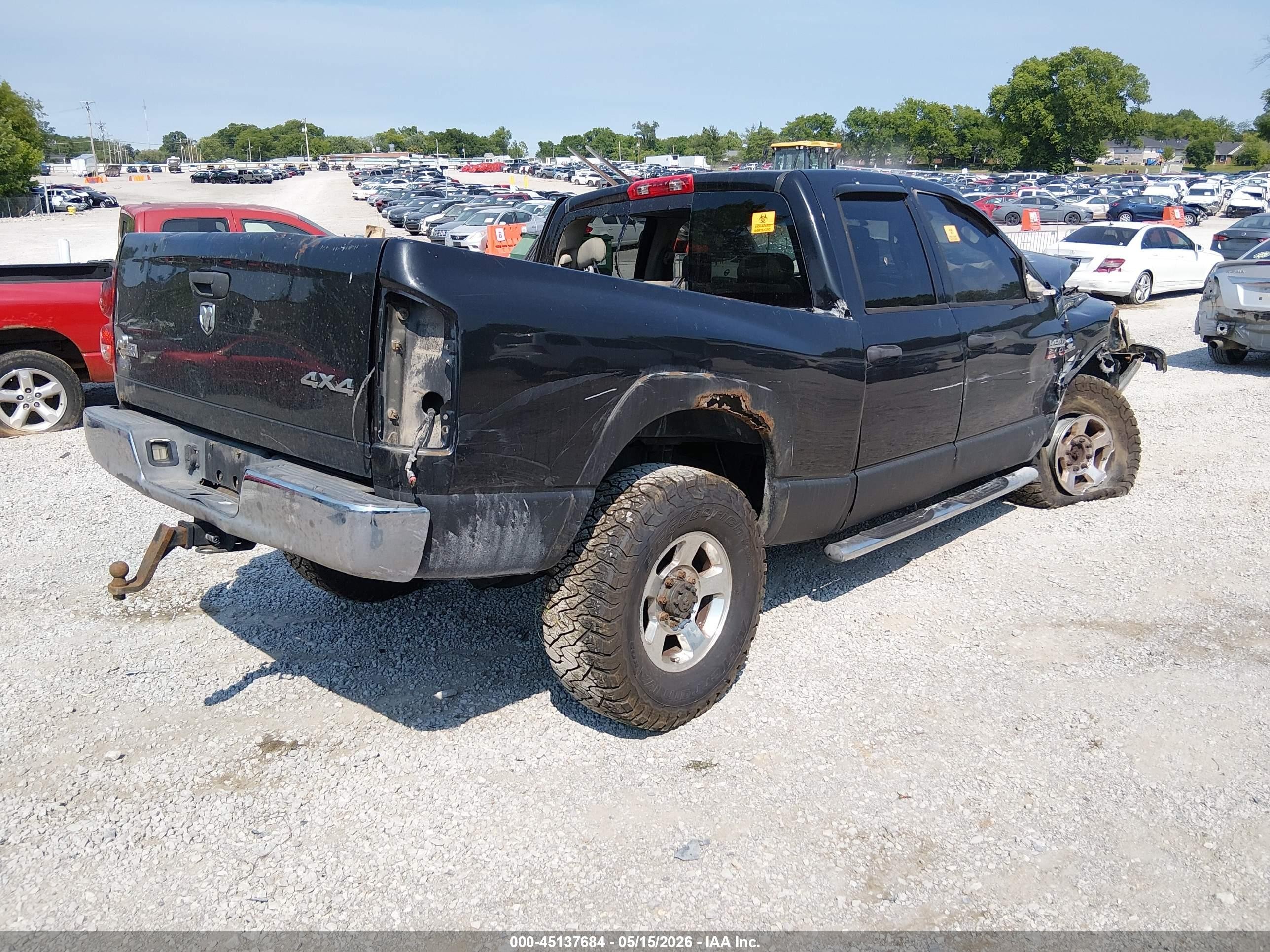 2009 Dodge Ram 2500 Slt Black vin: 3D7KS28L29G547380
