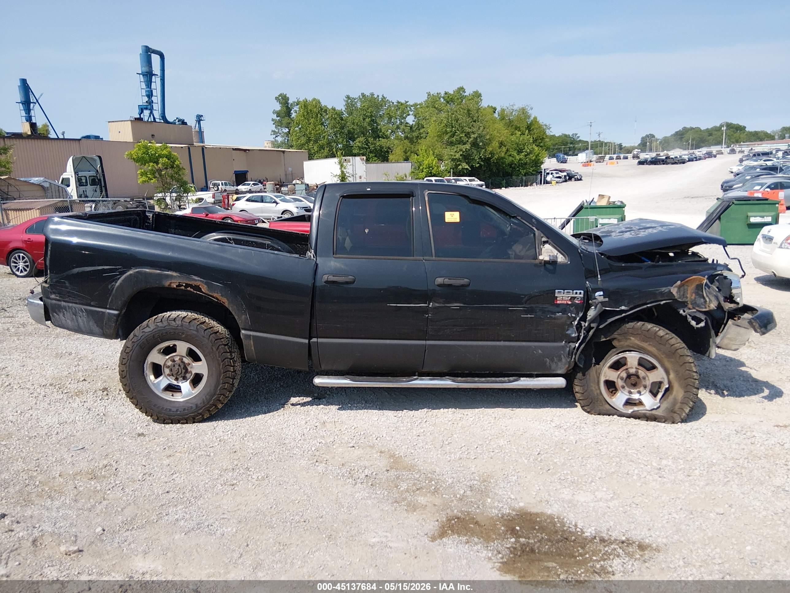 2009 Dodge Ram 2500 Slt Black vin: 3D7KS28L29G547380