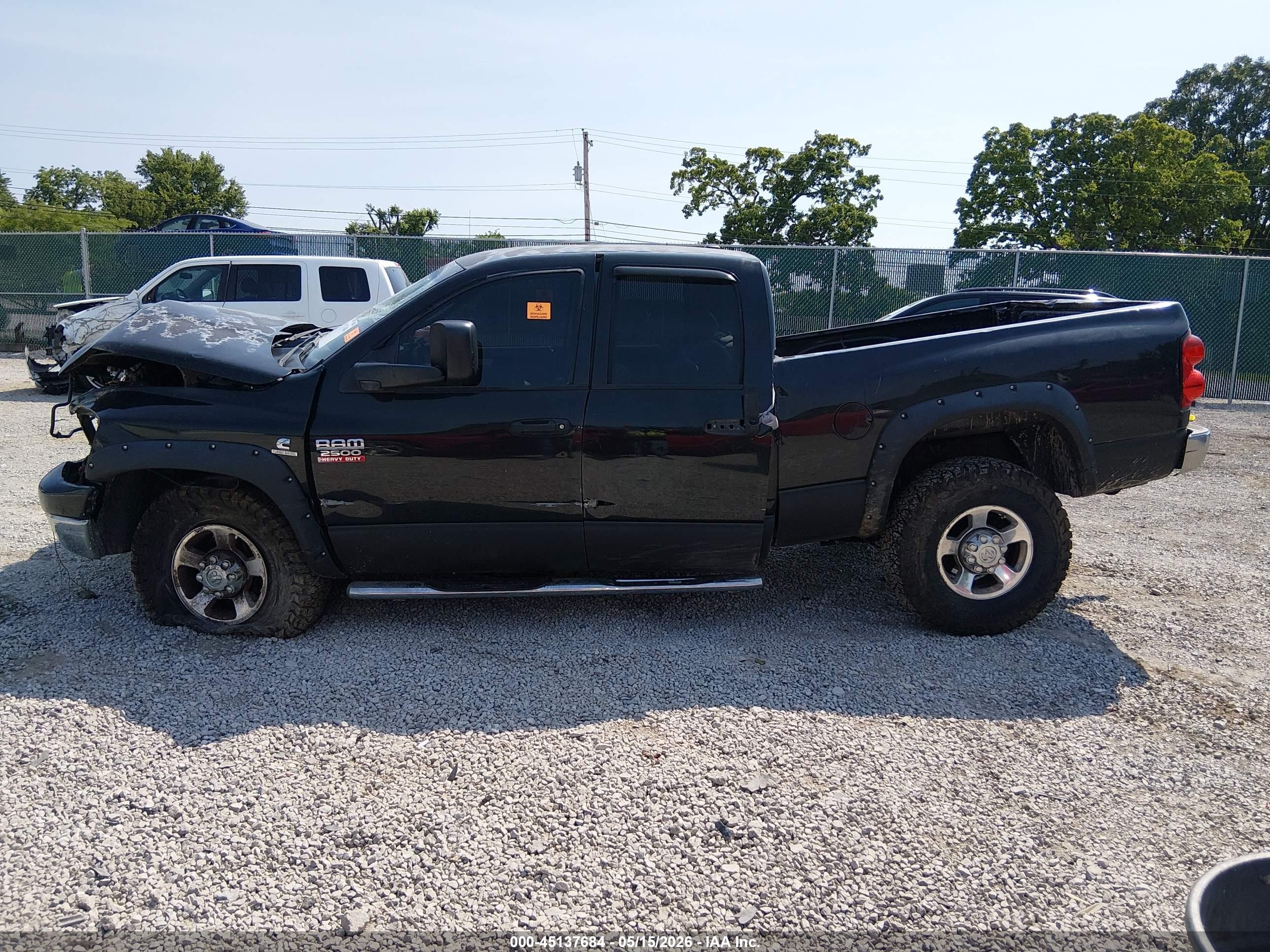 2009 Dodge Ram 2500 Slt Black vin: 3D7KS28L29G547380