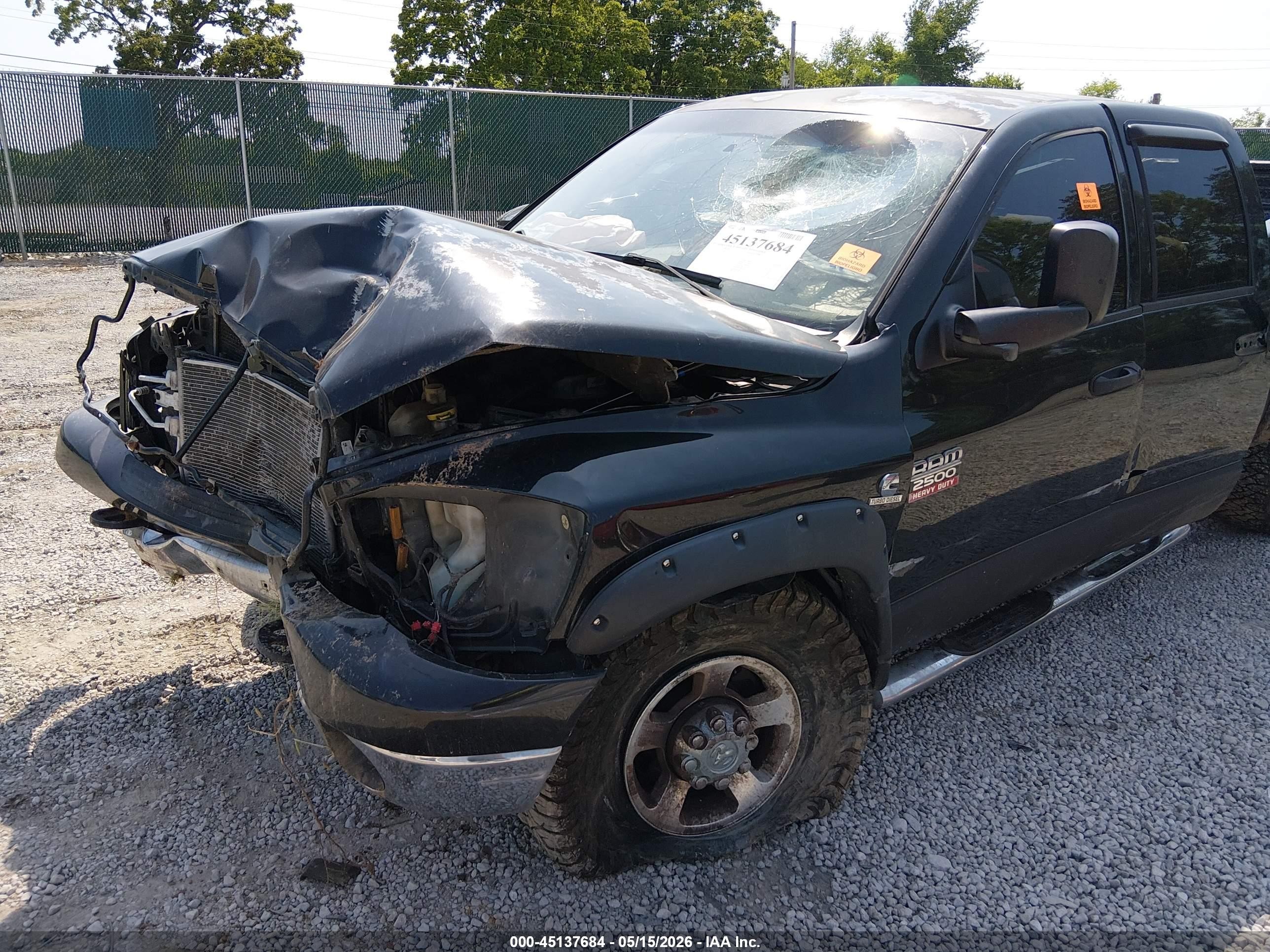 2009 Dodge Ram 2500 Slt Black vin: 3D7KS28L29G547380