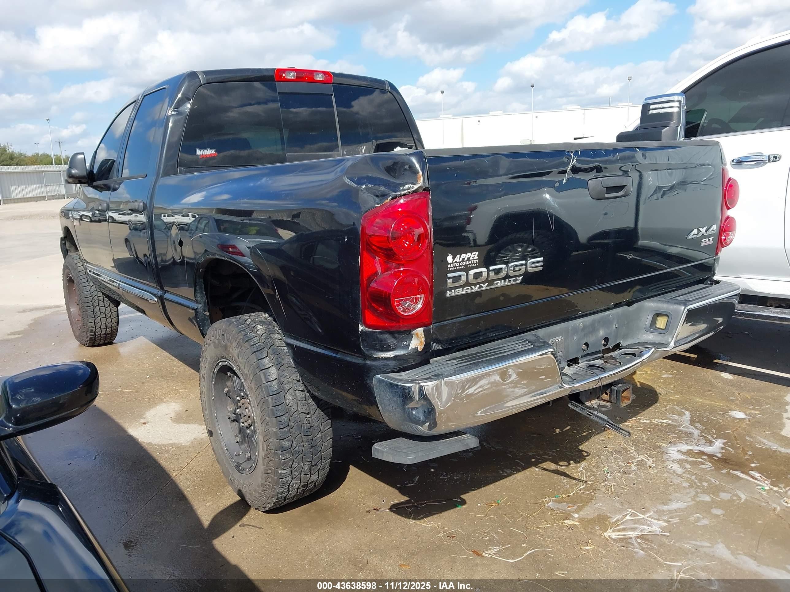2009 Dodge Ram 2500 Laramie Black vin: 3D7KS28L79G506680