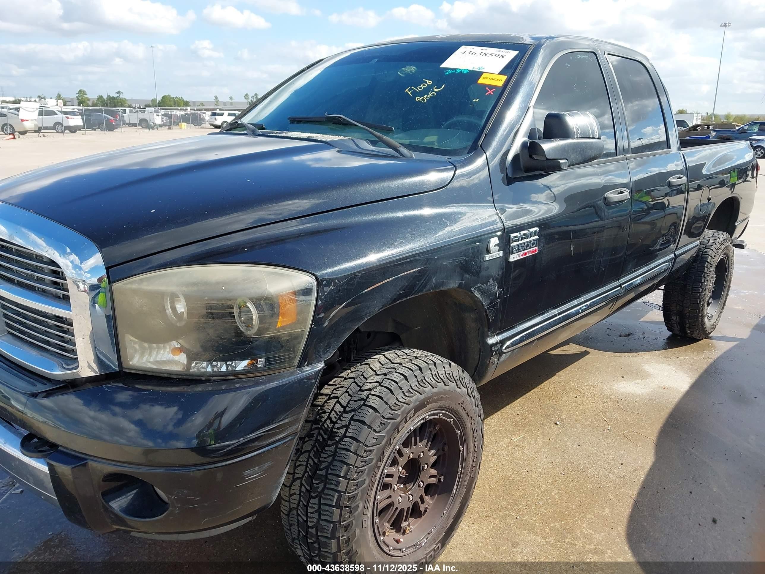 2009 Dodge Ram 2500 Laramie Black vin: 3D7KS28L79G506680