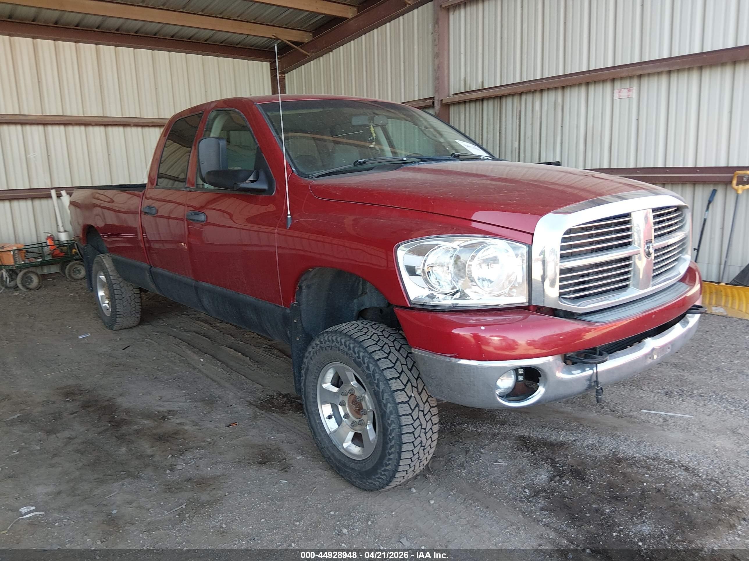 2009 Dodge Ram 2500 Slt Red vin: 3D7KS28L89G535685
