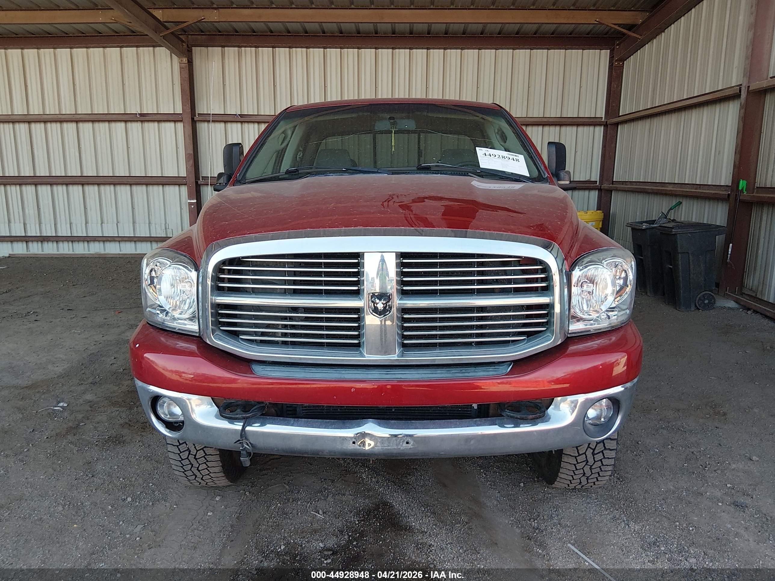 2009 Dodge Ram 2500 Slt Red vin: 3D7KS28L89G535685