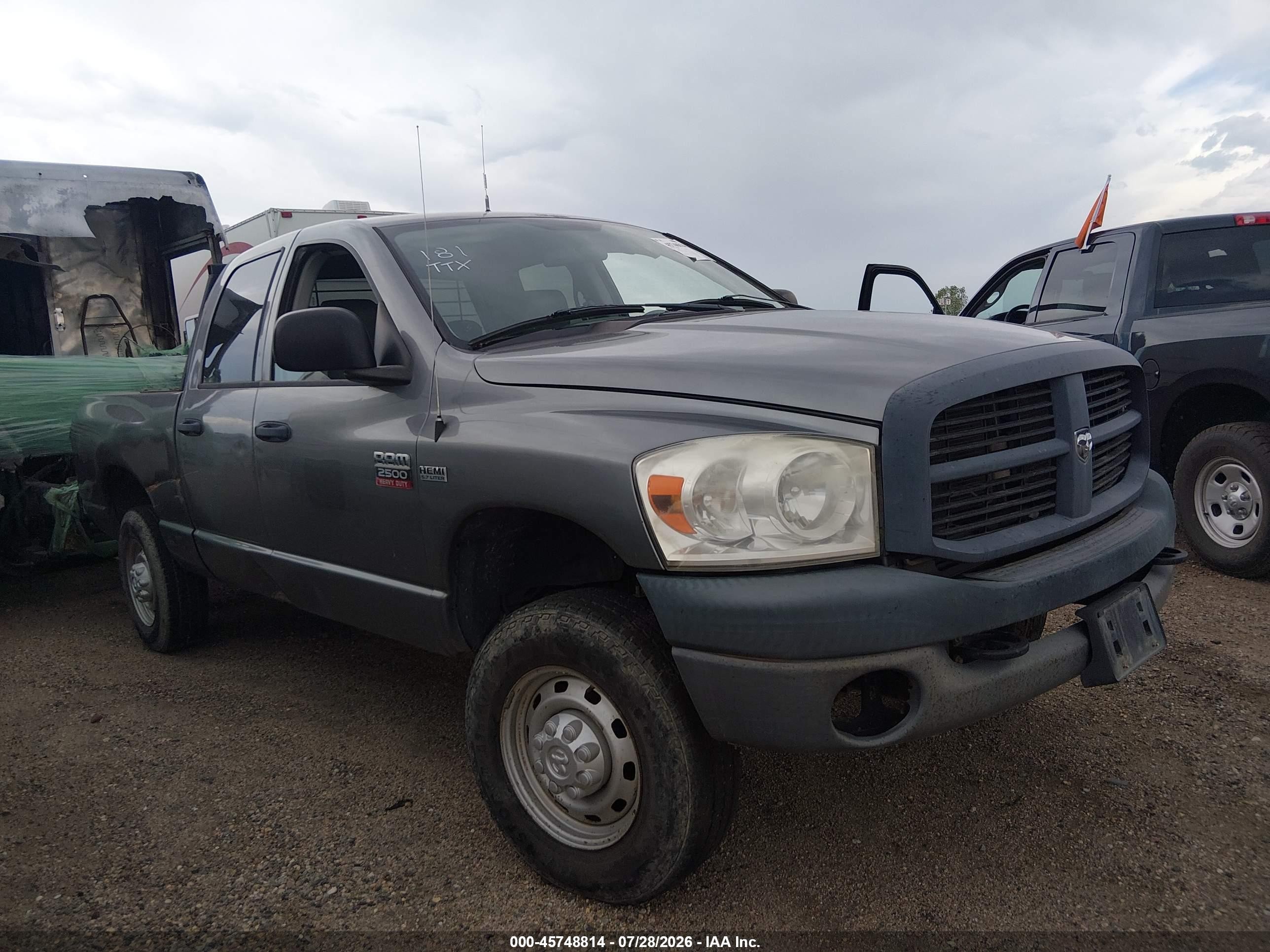 2009 Dodge Ram 2500 St Gray vin: 3D7KS28T19G549153