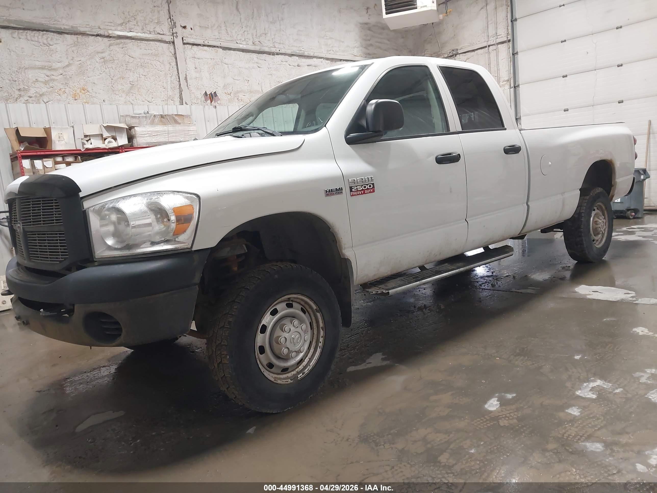 2009 Dodge Ram 2500 St White vin: 3D7KS28T19G553610