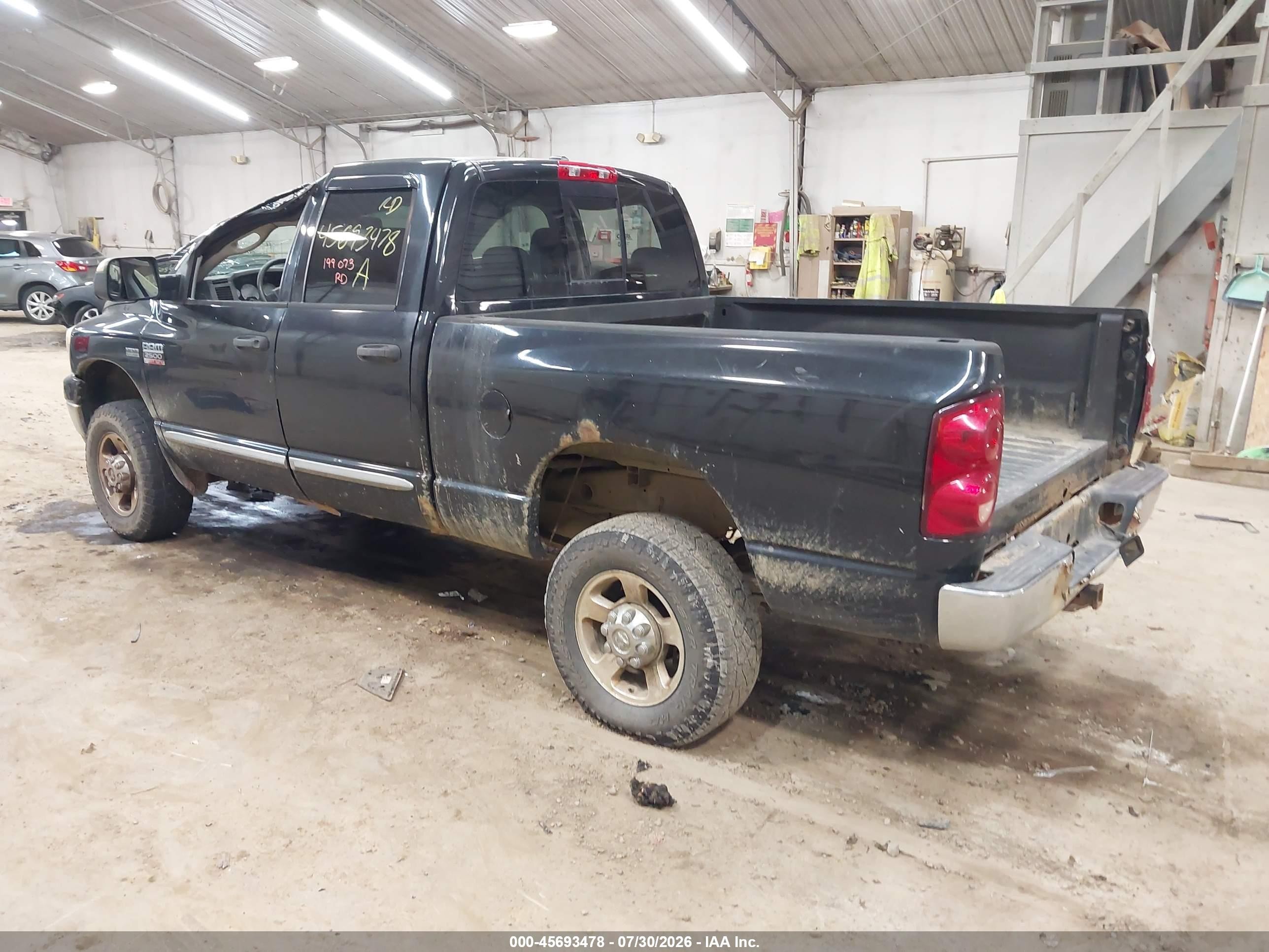 2009 Dodge Ram 2500 Slt Black vin: 3D7KS28T29G535343