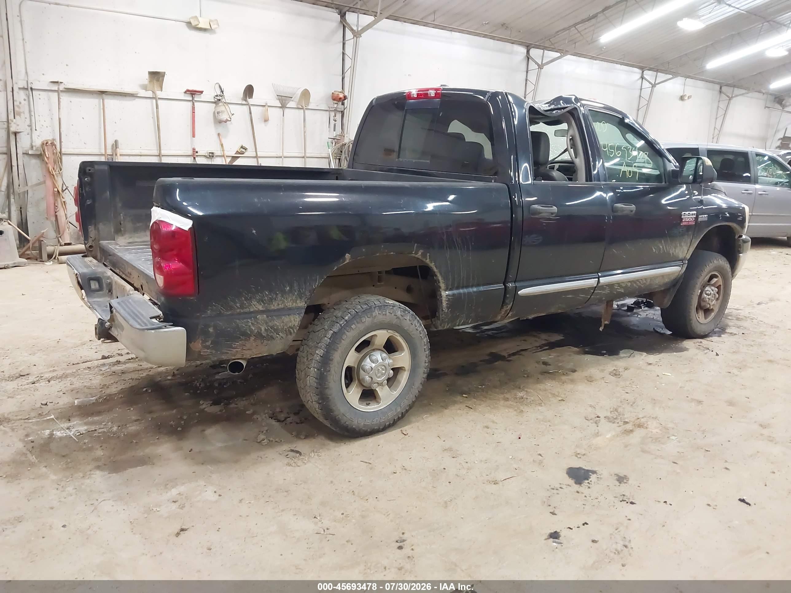 2009 Dodge Ram 2500 Slt Black vin: 3D7KS28T29G535343