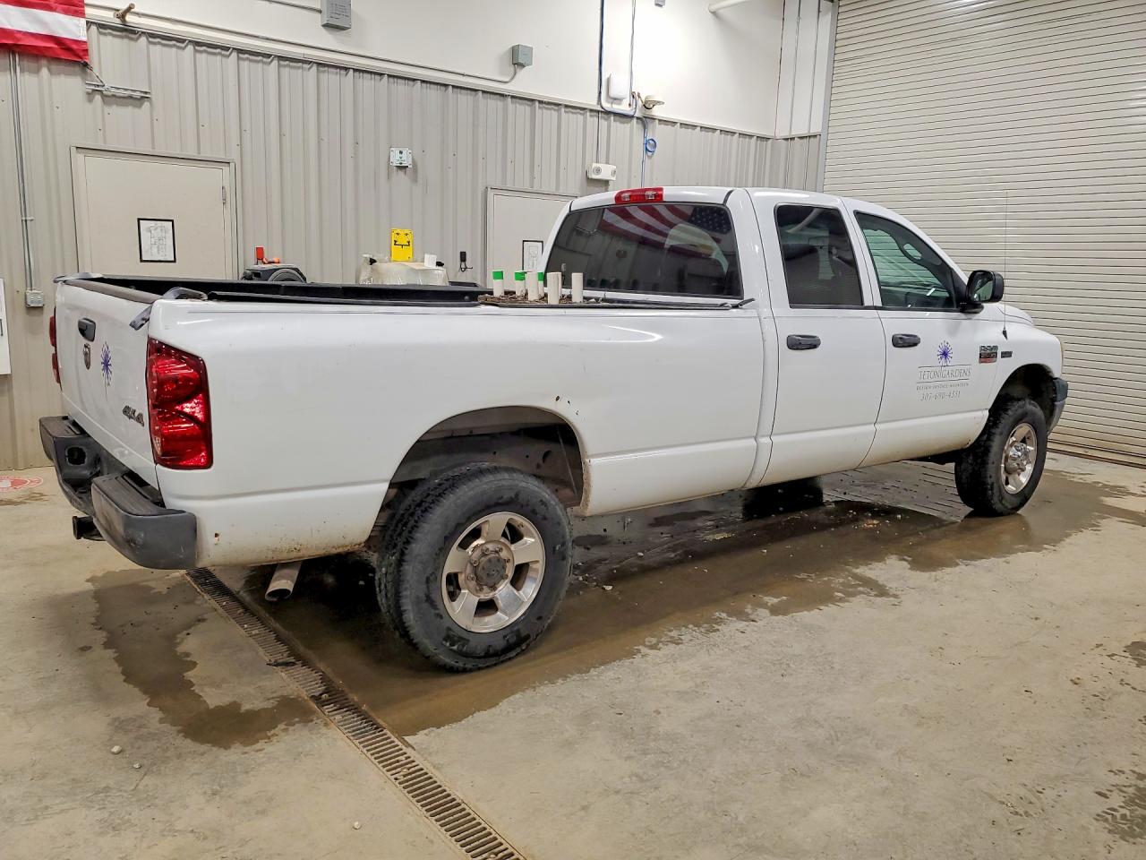 2009 Dodge Ram 2500 White vin: 3D7KS28T59G520058