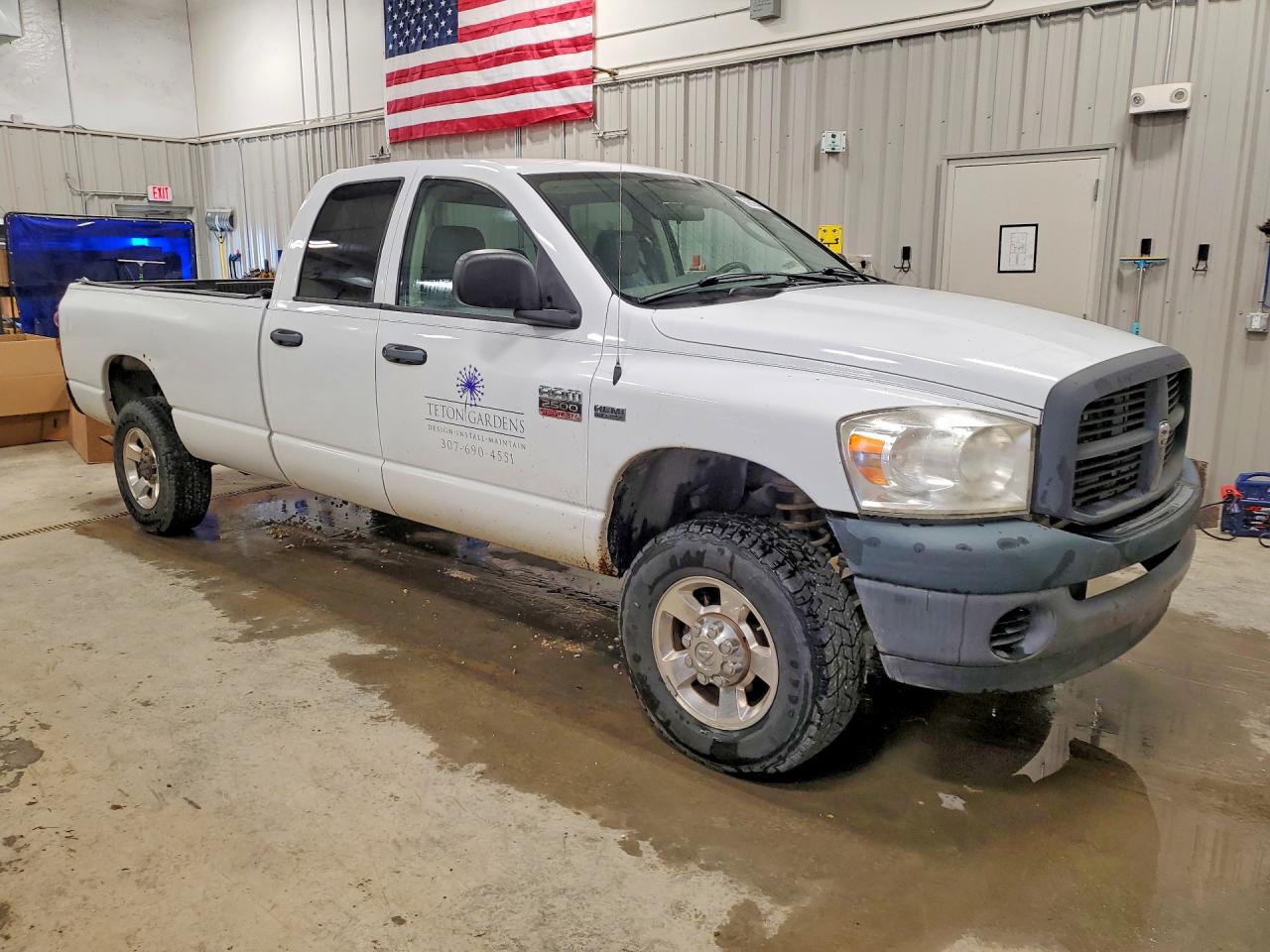 2009 Dodge Ram 2500 White vin: 3D7KS28T59G520058