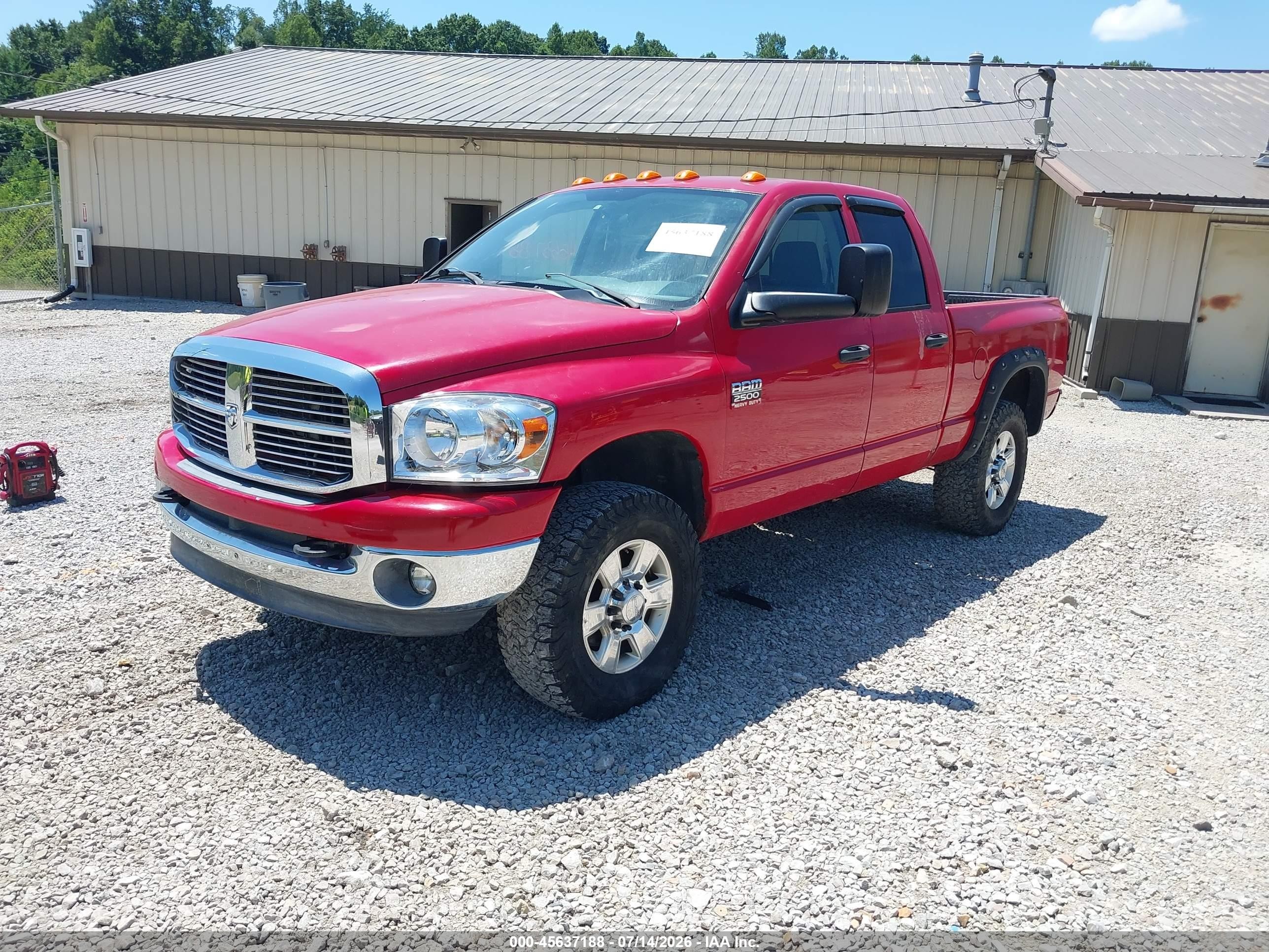 2009 Dodge Ram 2500 Slt Red vin: 3D7KS28T79G544992
