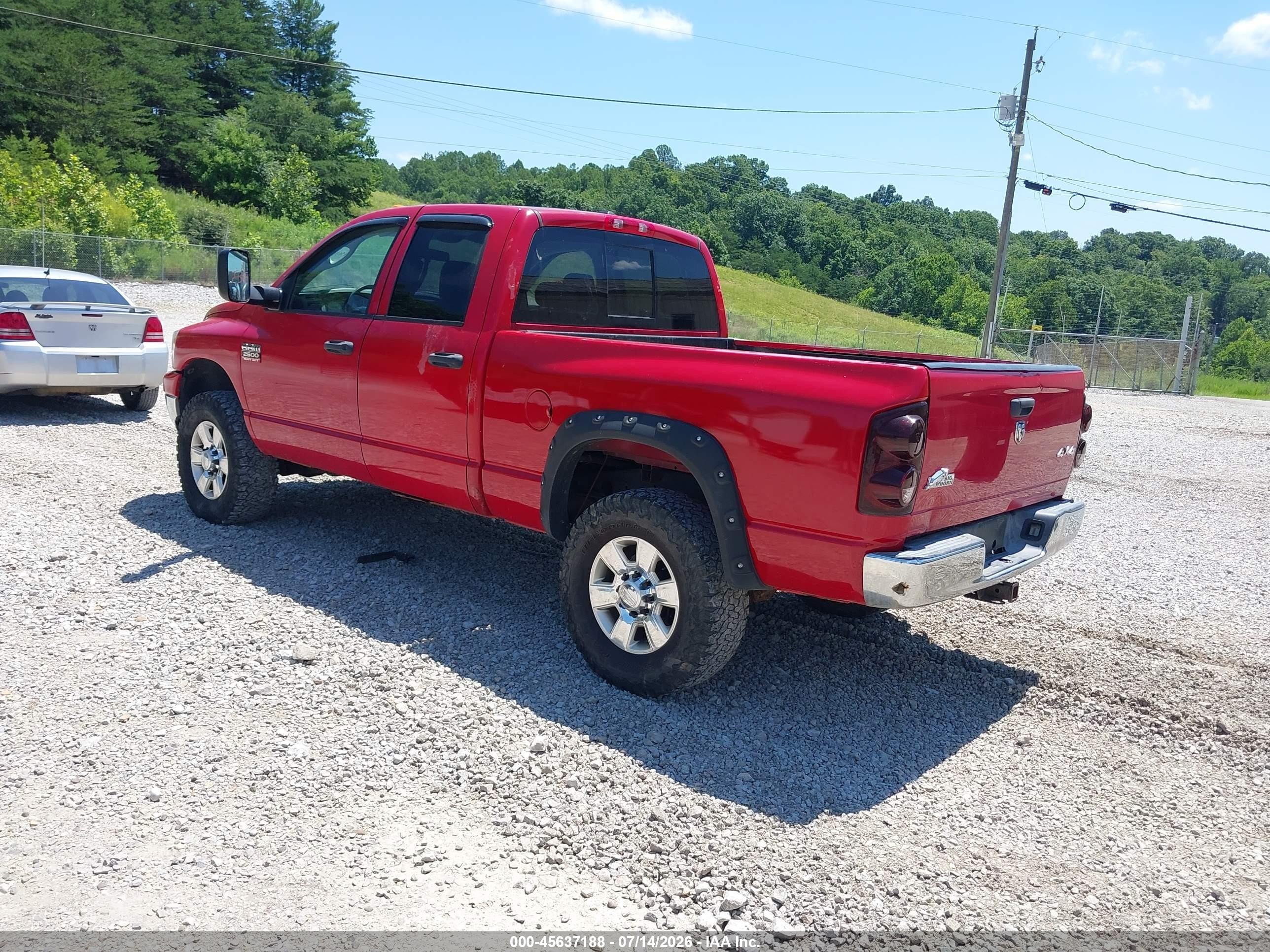 2009 Dodge Ram 2500 Slt Red vin: 3D7KS28T79G544992