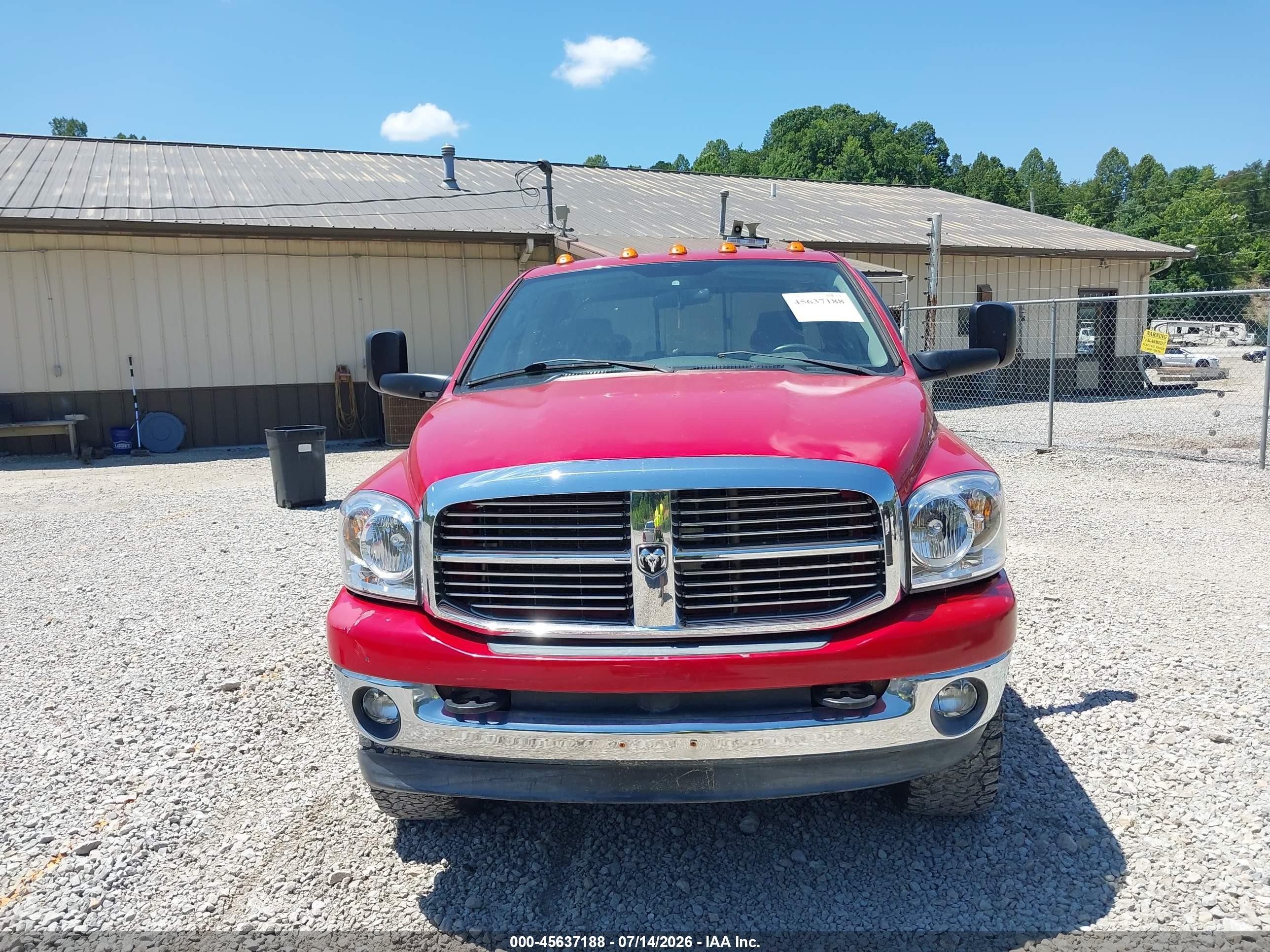 2009 Dodge Ram 2500 Slt Red vin: 3D7KS28T79G544992