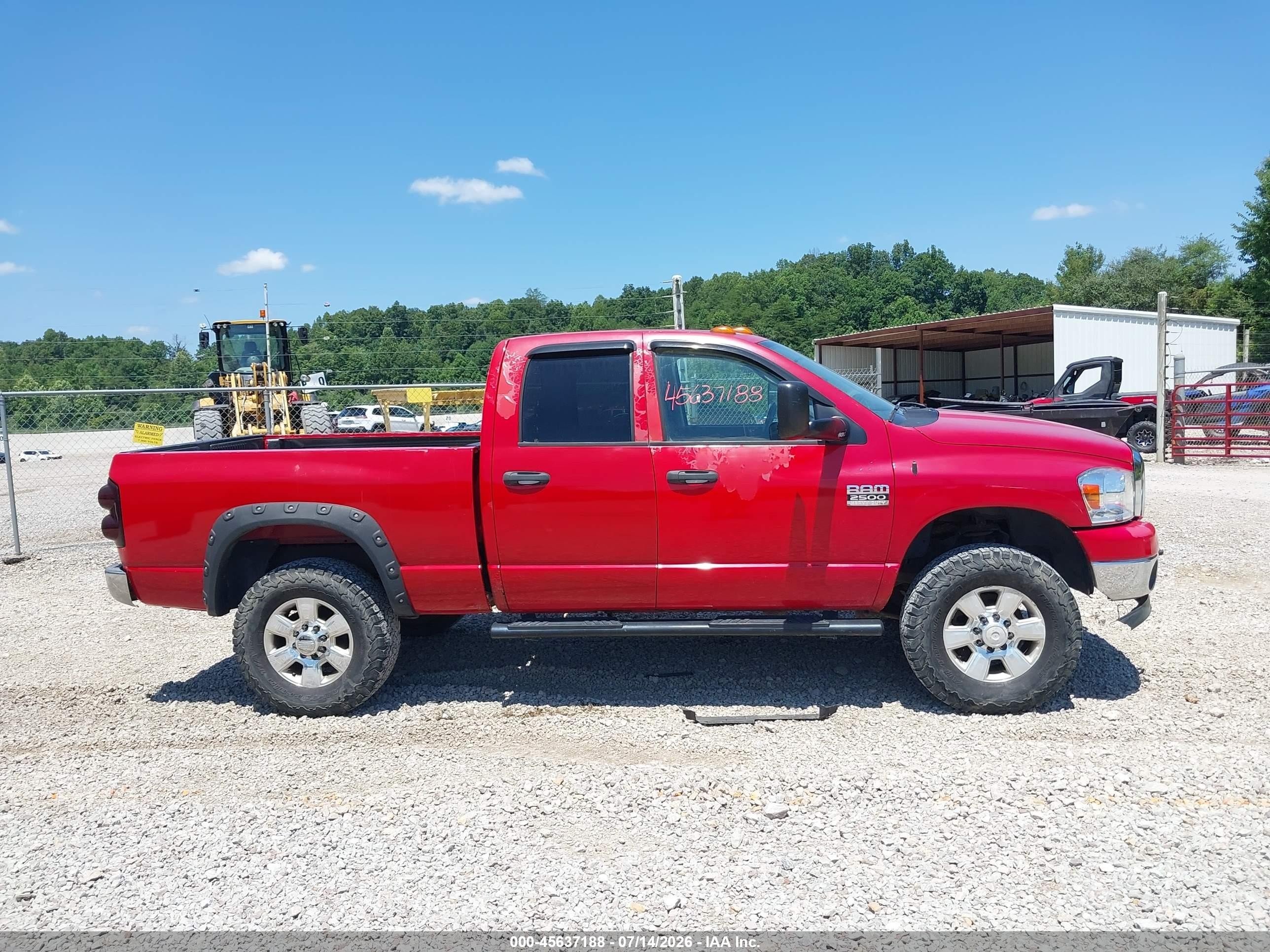 2009 Dodge Ram 2500 Slt Red vin: 3D7KS28T79G544992