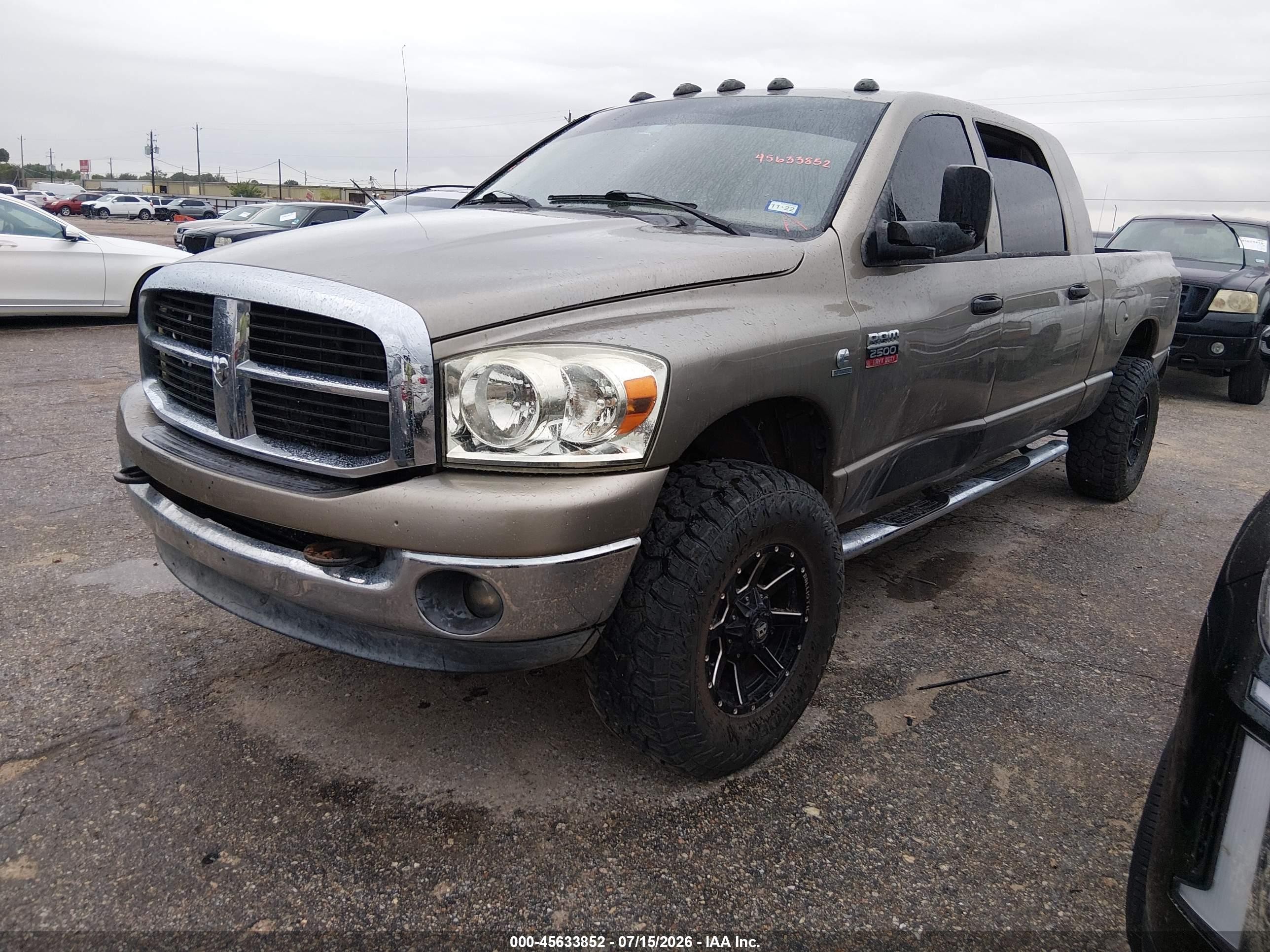 2007 Dodge Ram 2500 Slt Бежевый vin: 3D7KS29A27G848953