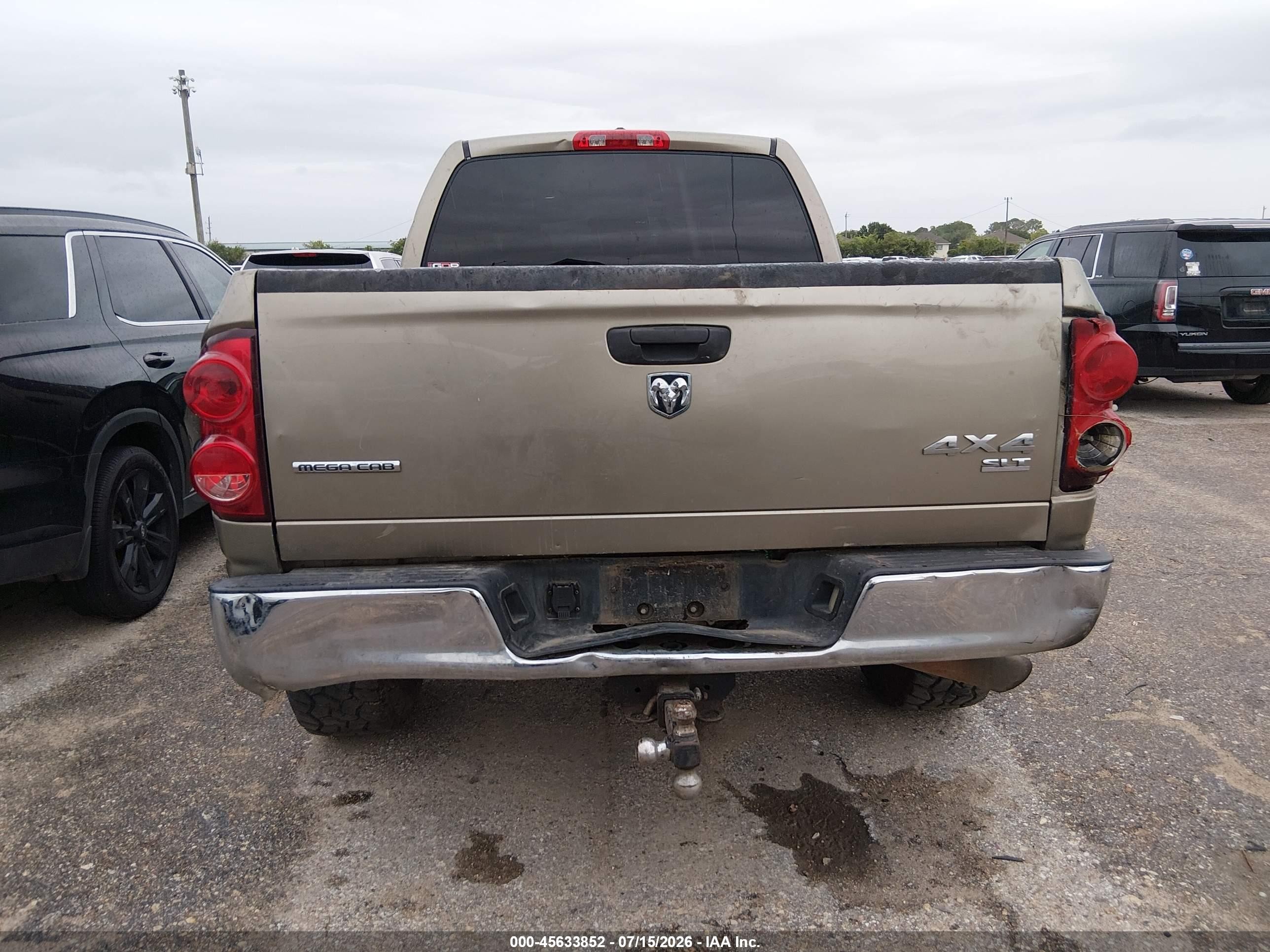 2007 Dodge Ram 2500 Slt Бежевый vin: 3D7KS29A27G848953