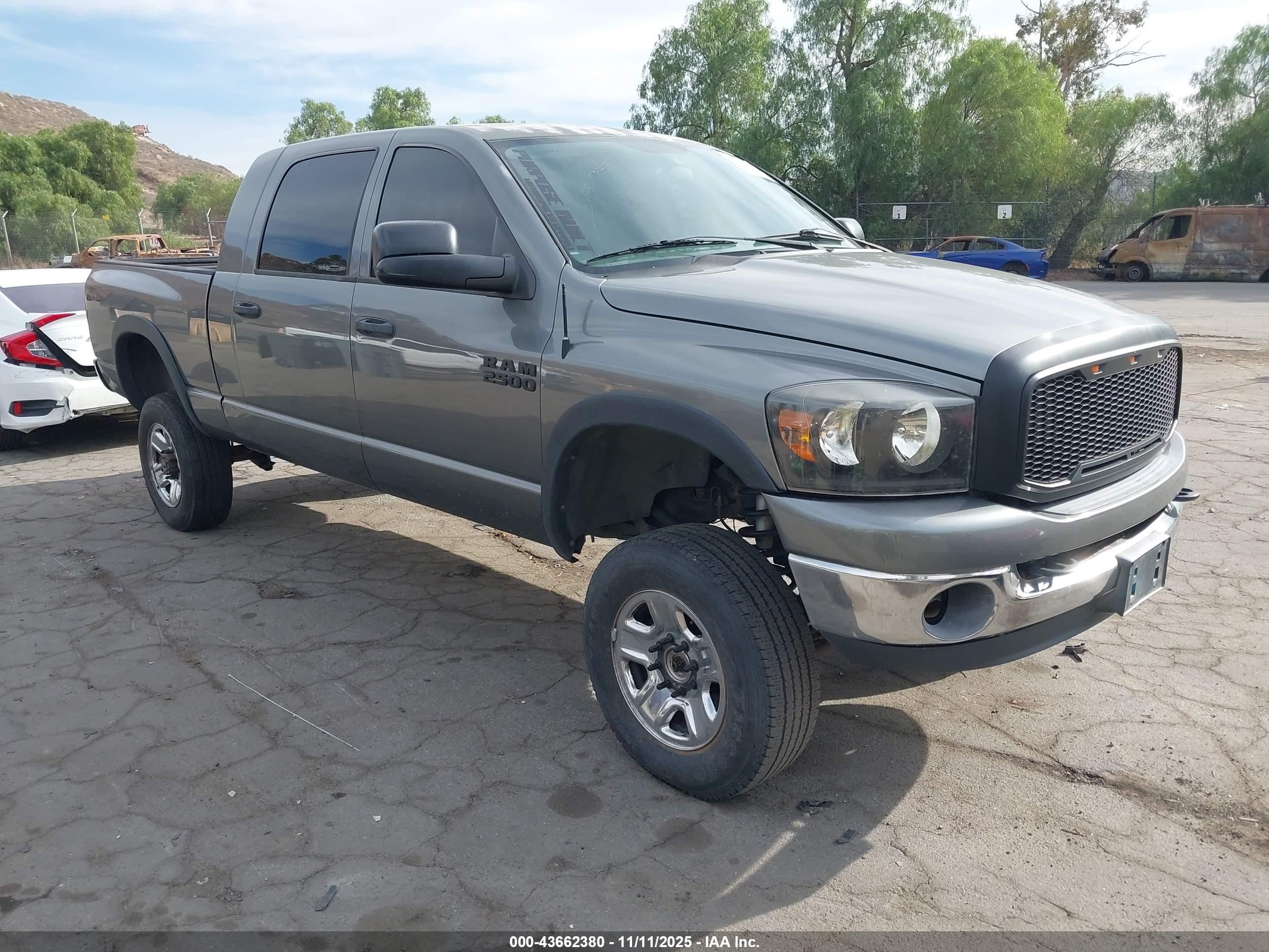 2007 Dodge Ram 2500 Slt Gray vin: 3D7KS29A57G842788