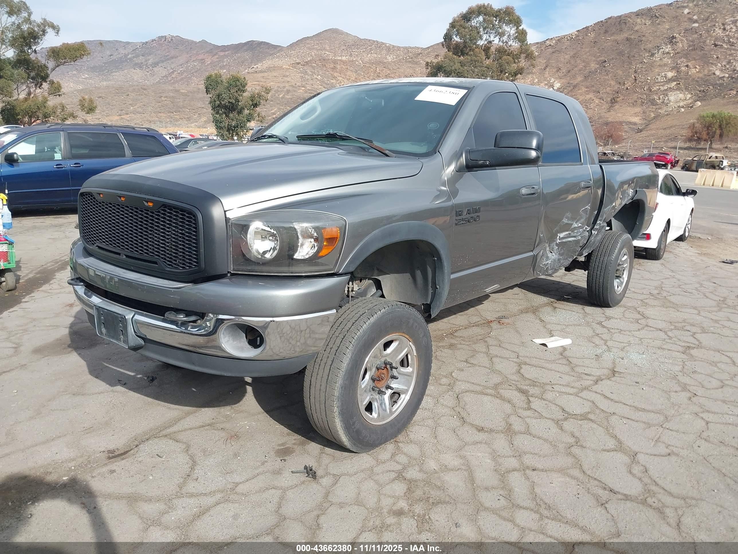 2007 Dodge Ram 2500 Slt Gray vin: 3D7KS29A57G842788