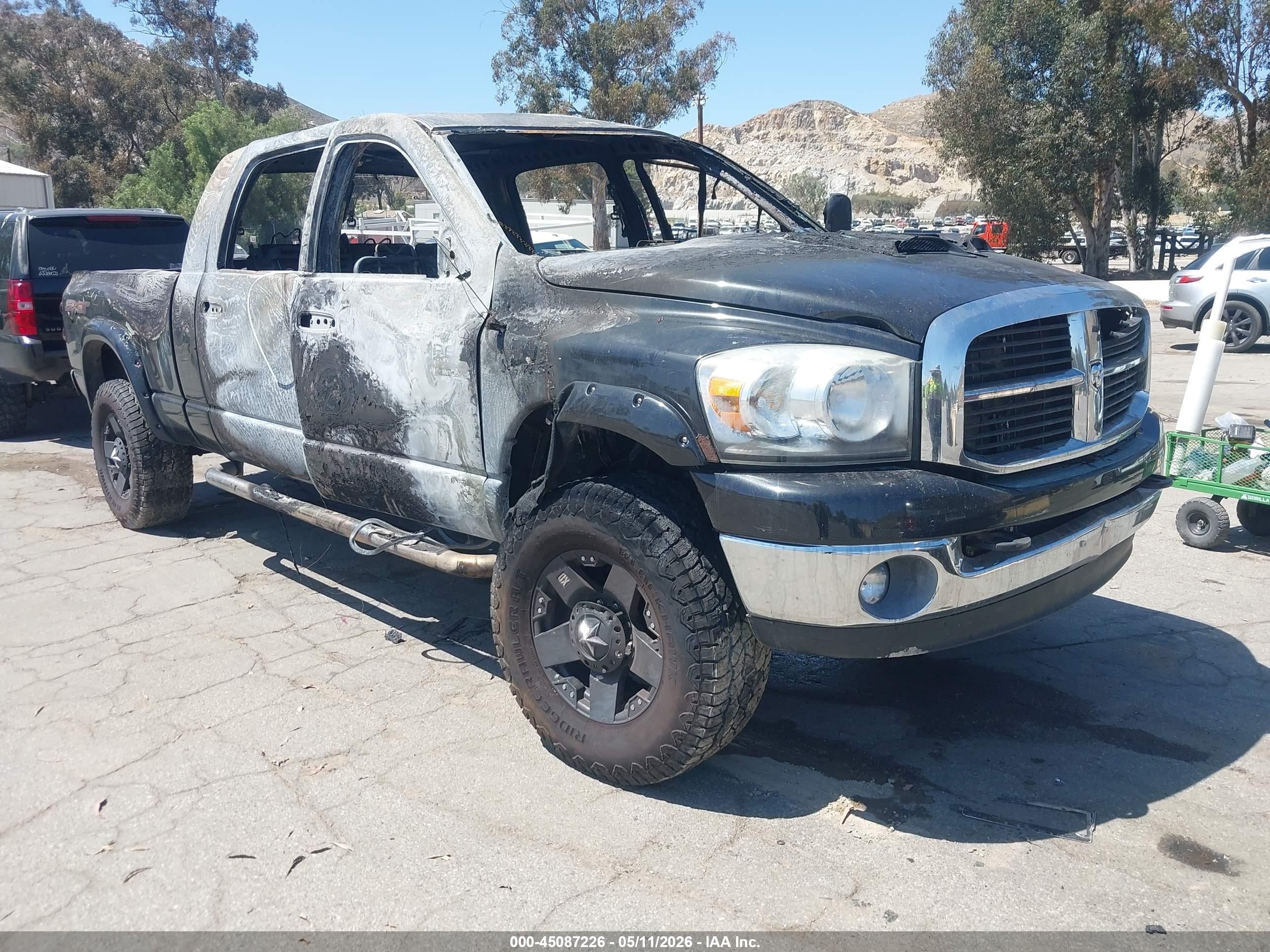 2008 Dodge Ram 2500 Sxt/slt Black vin: 3D7KS29A78G122569
