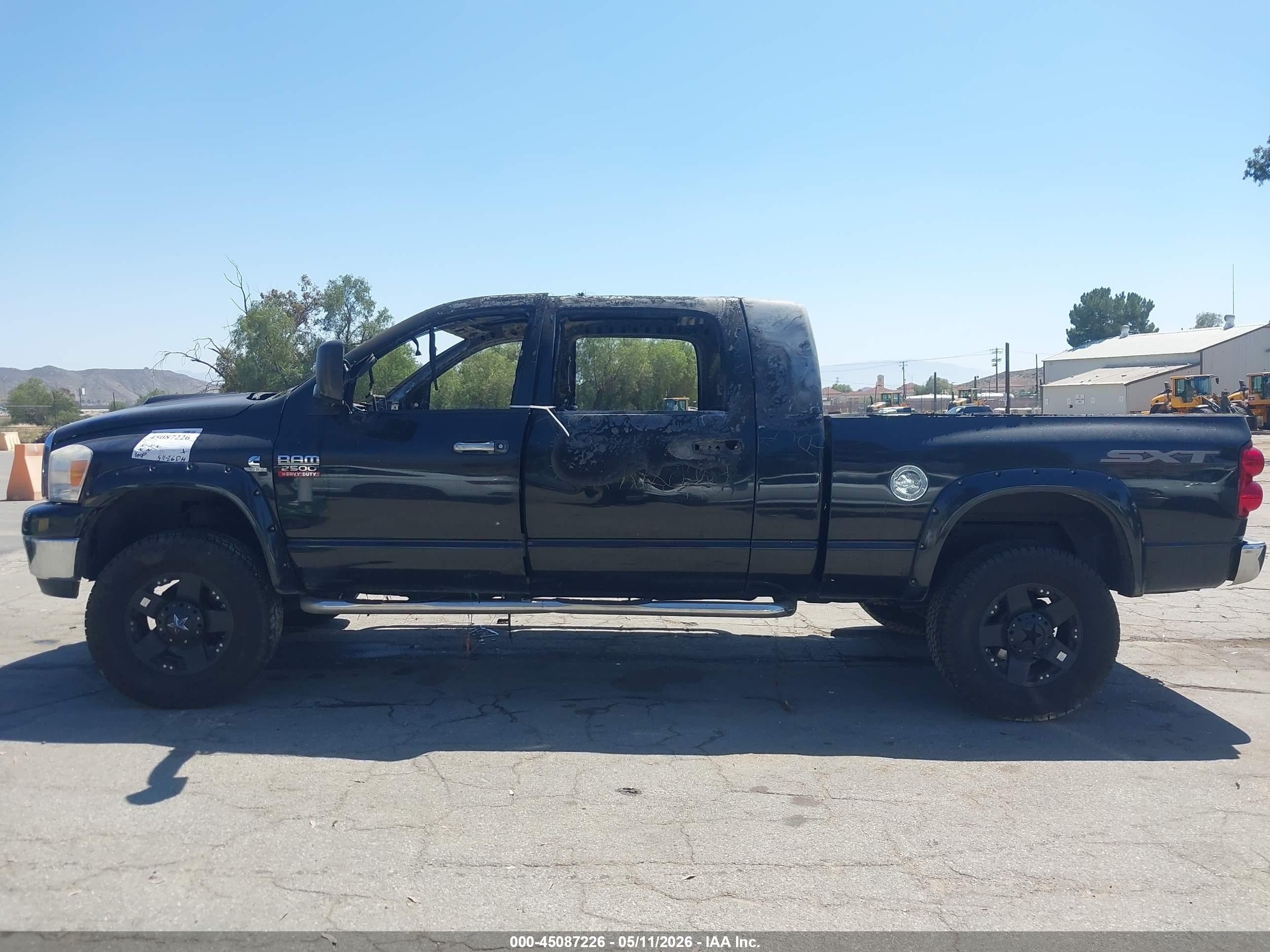 2008 Dodge Ram 2500 Sxt/slt Black vin: 3D7KS29A78G122569