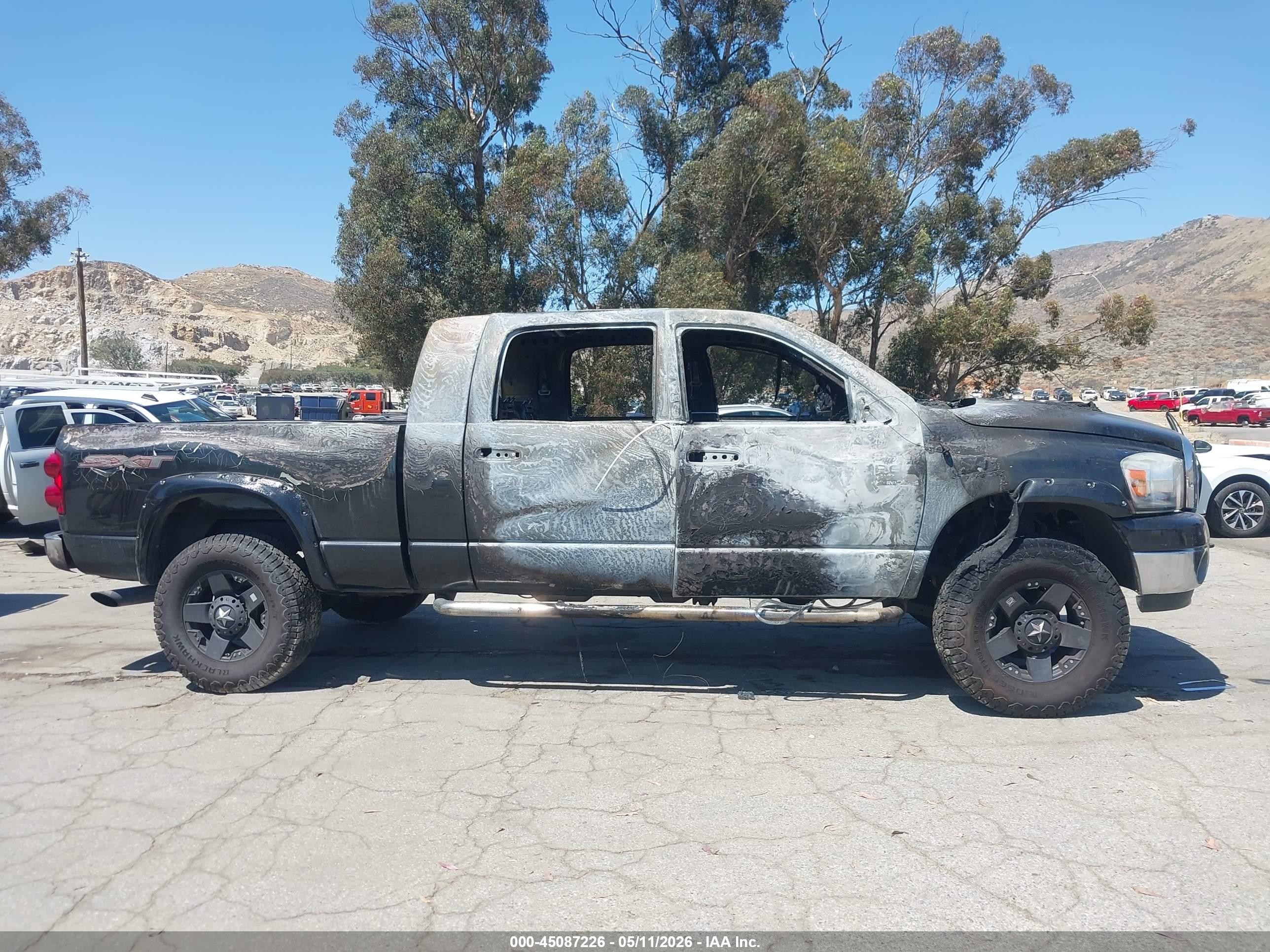 2008 Dodge Ram 2500 Sxt/slt Black vin: 3D7KS29A78G122569
