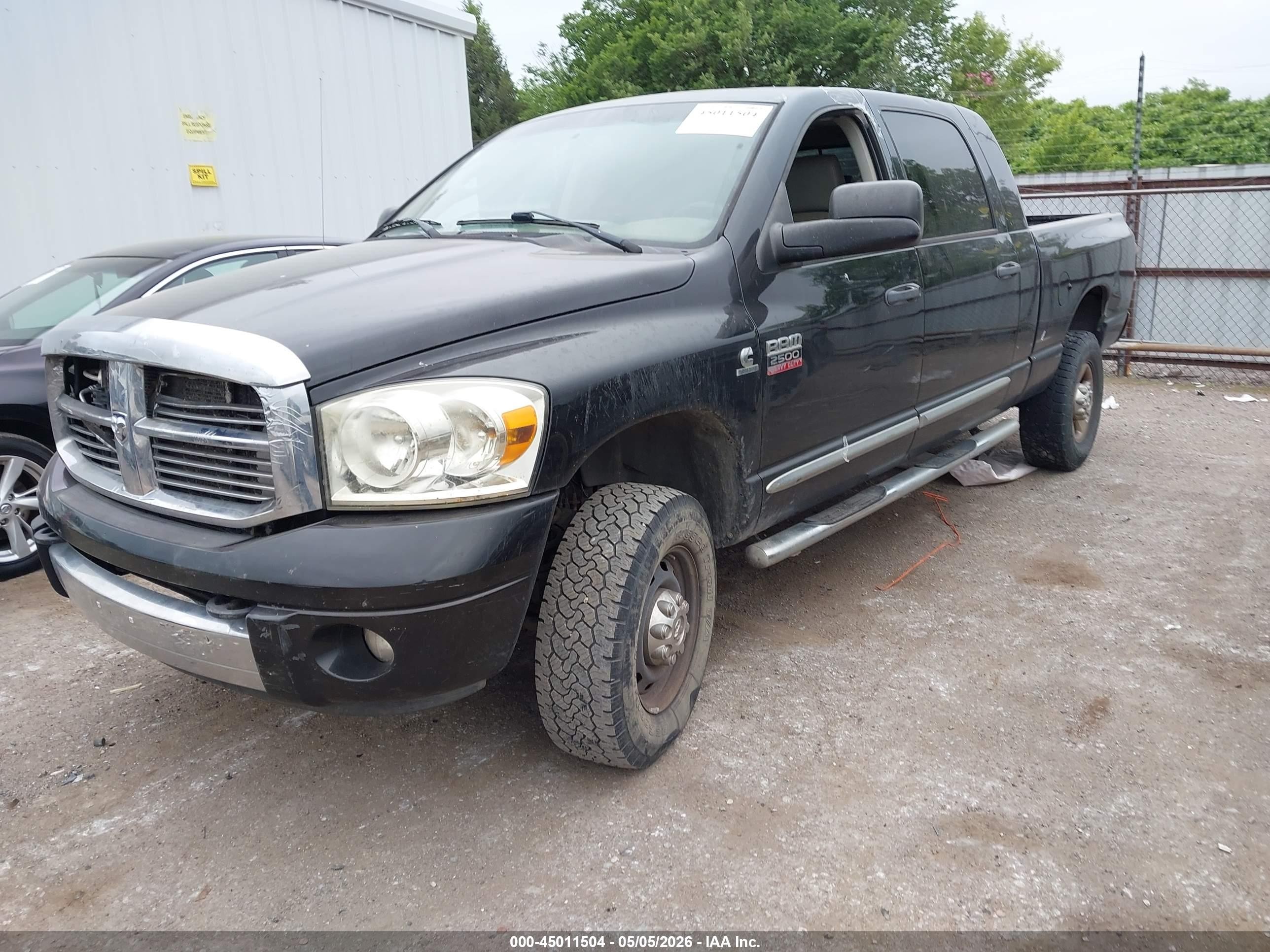2008 Dodge Ram 2500 Laramie Black vin: 3D7KS29A88G208232