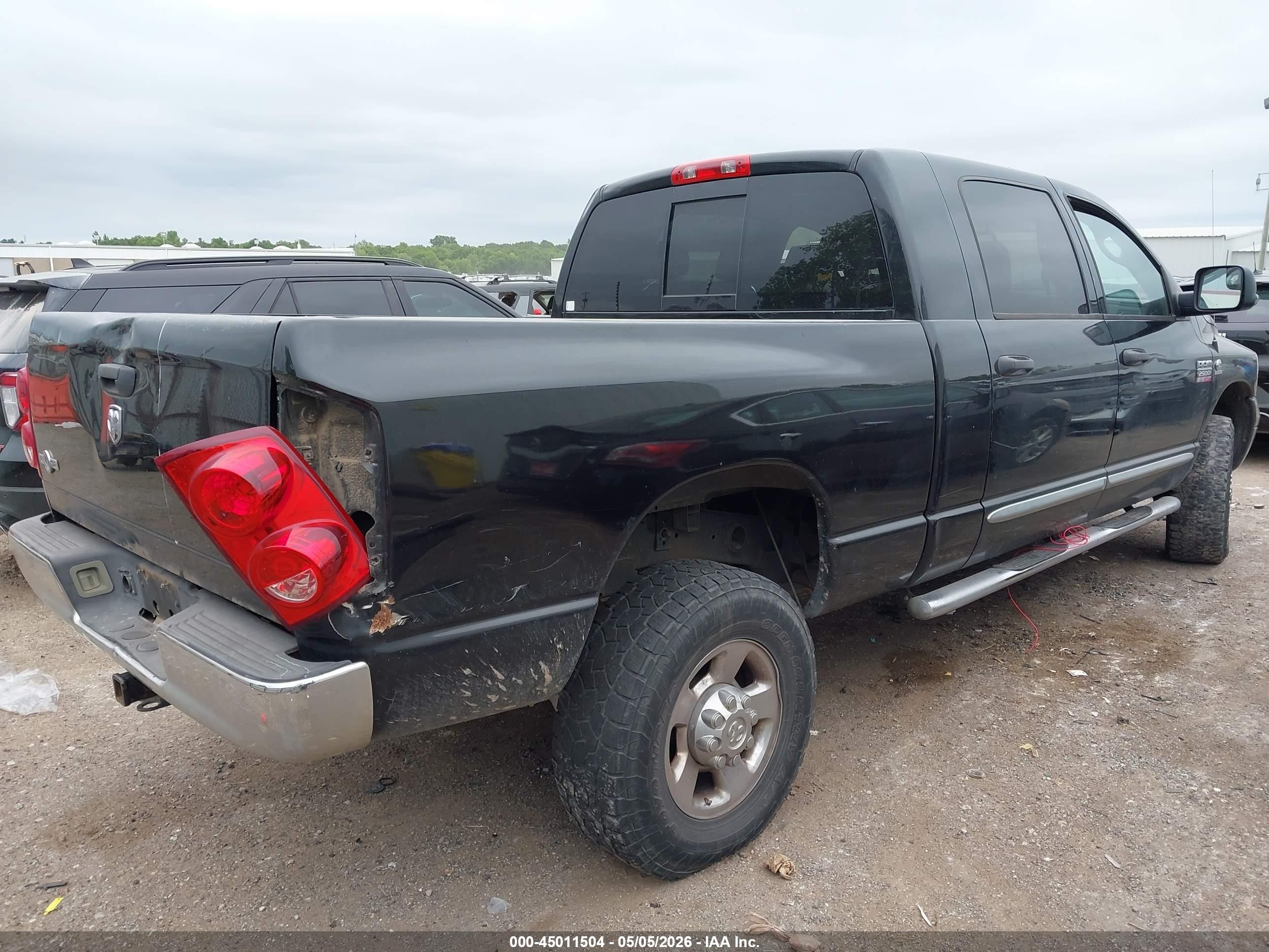 2008 Dodge Ram 2500 Laramie Black vin: 3D7KS29A88G208232