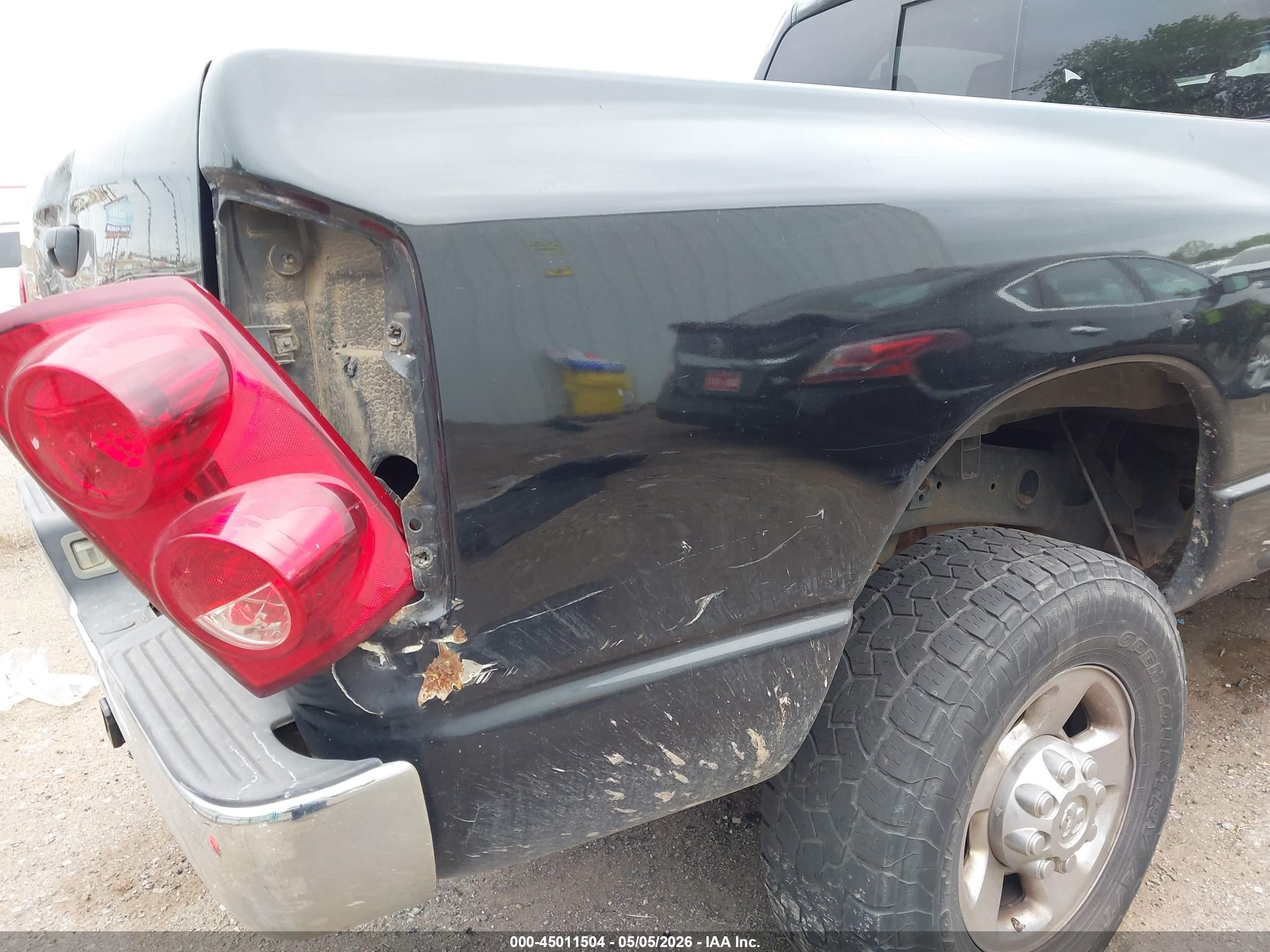 2008 Dodge Ram 2500 Laramie Black vin: 3D7KS29A88G208232