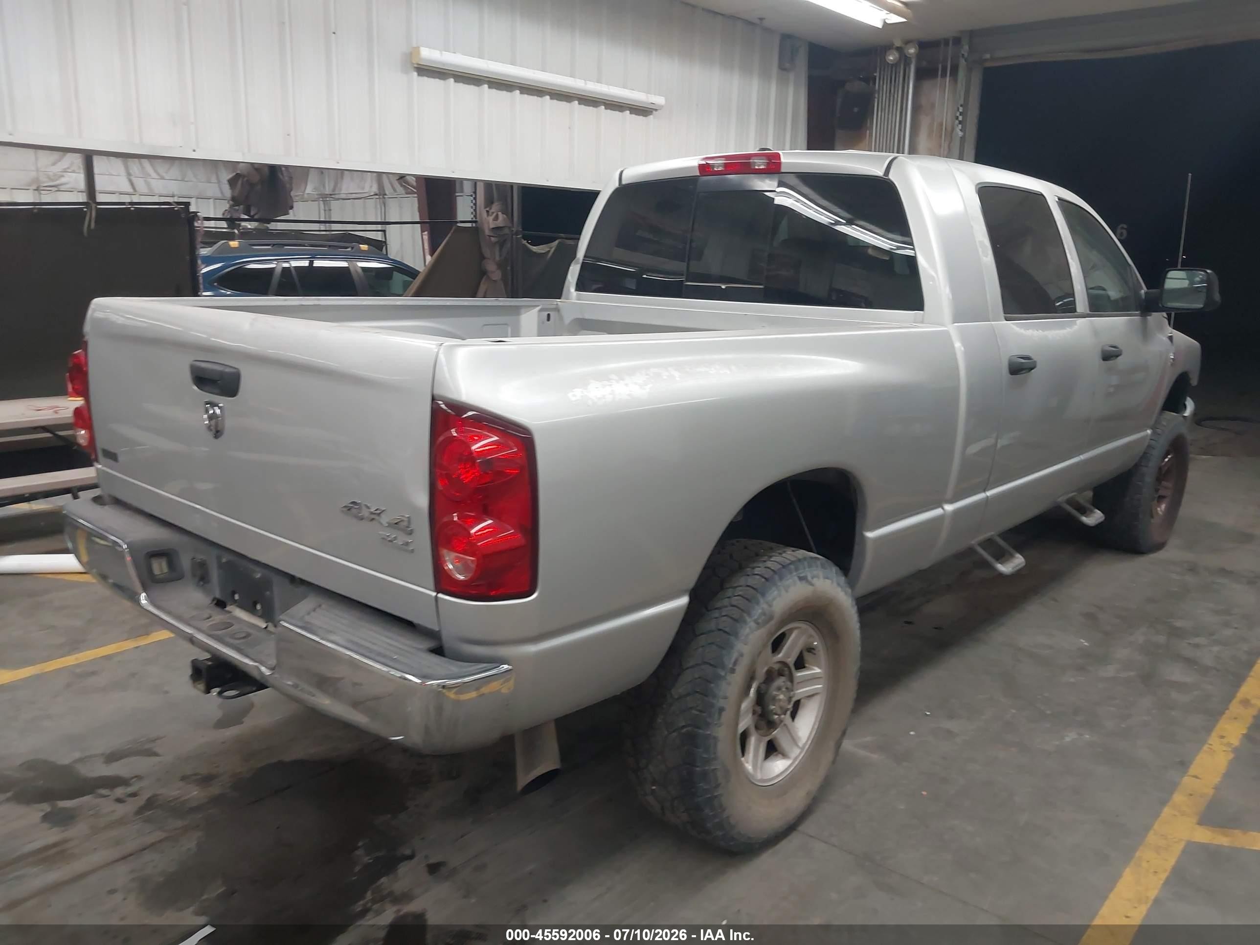 2008 Dodge Ram 2500 Sxt/slt Gray vin: 3D7KS29A88G231851