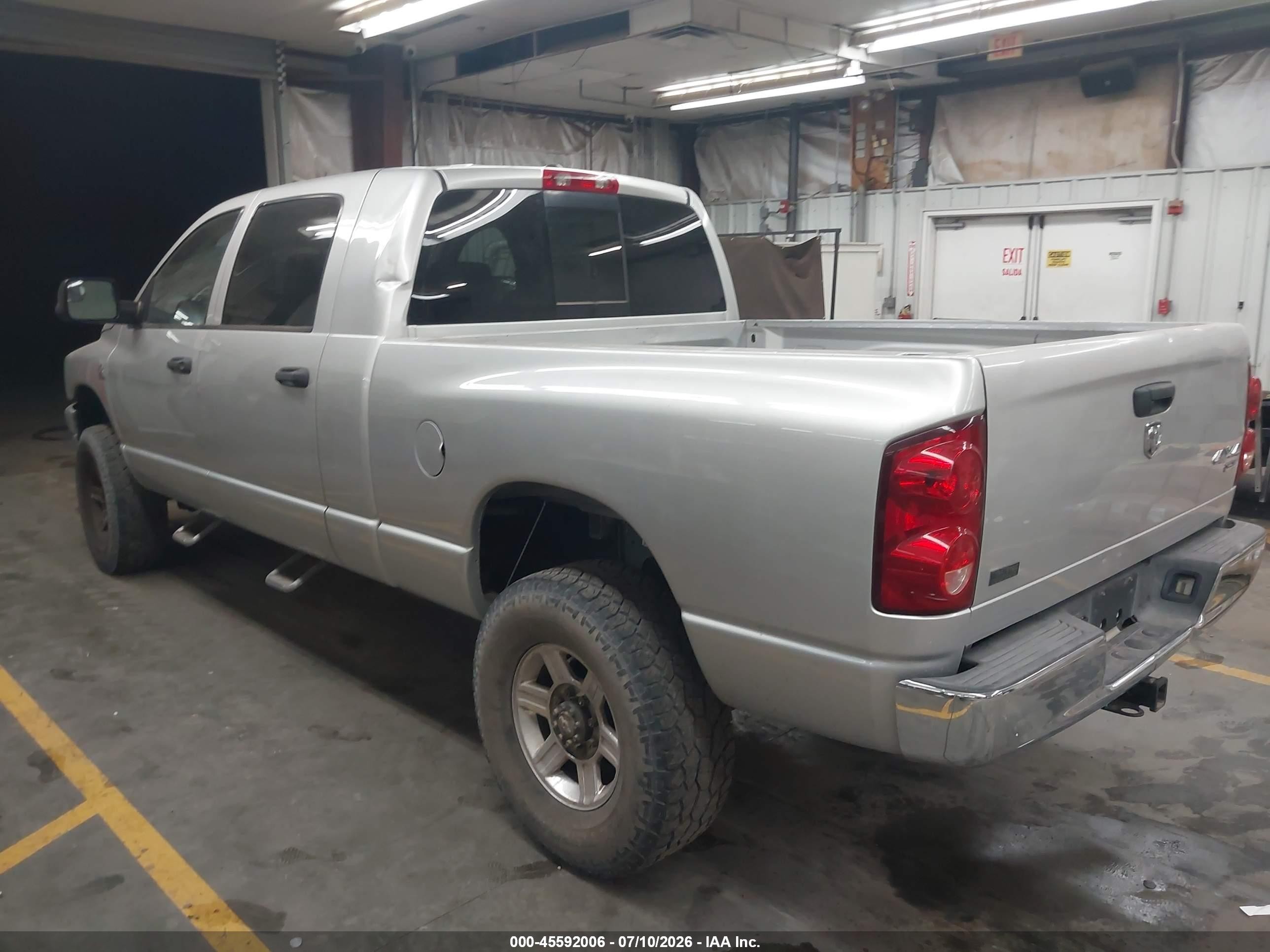 2008 Dodge Ram 2500 Sxt/slt Gray vin: 3D7KS29A88G231851