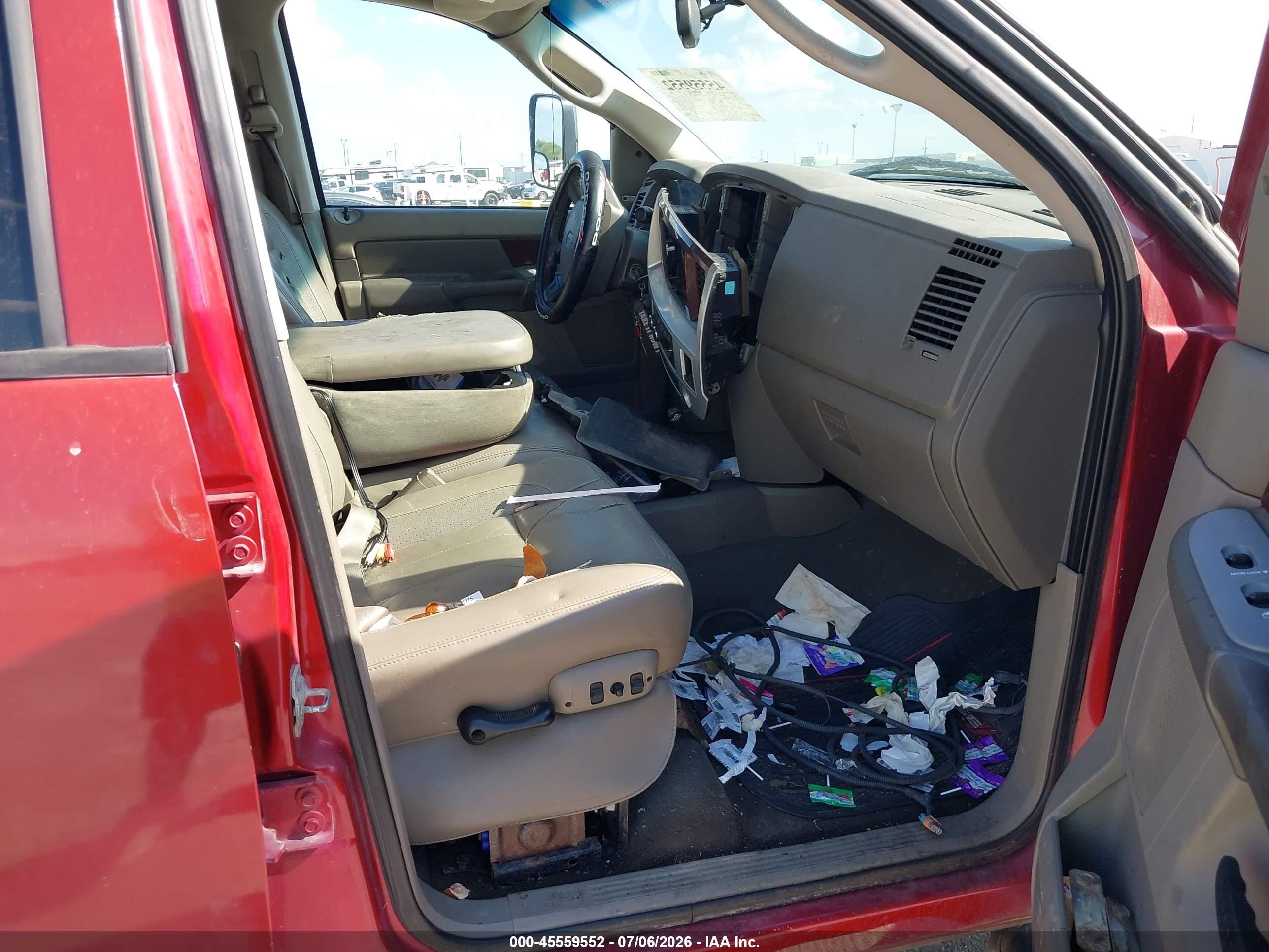 2008 Dodge Ram 2500 Laramie Burgundy vin: 3D7KS29AX8G173371