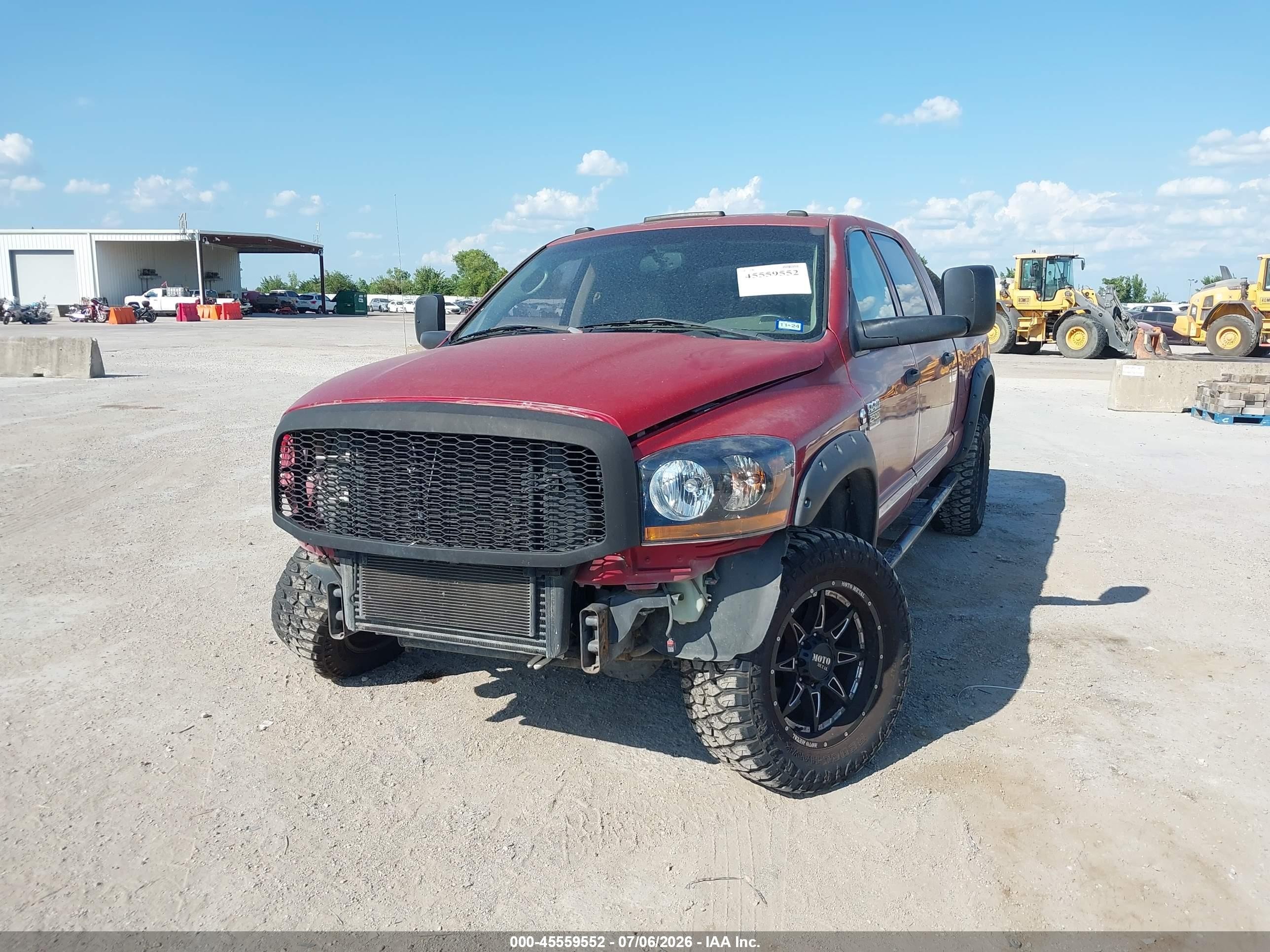 2008 Dodge Ram 2500 Laramie Burgundy vin: 3D7KS29AX8G173371
