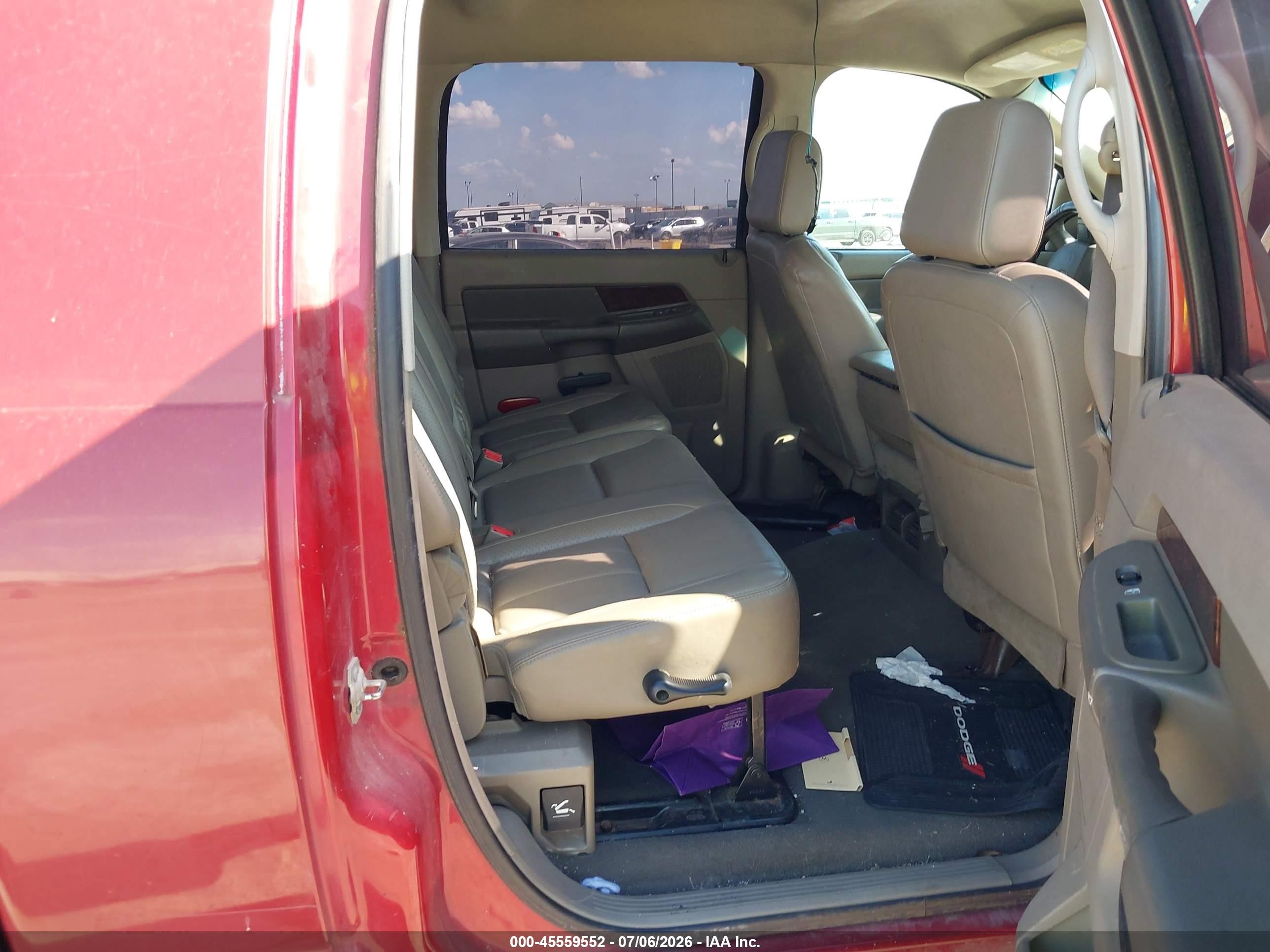2008 Dodge Ram 2500 Laramie Burgundy vin: 3D7KS29AX8G173371
