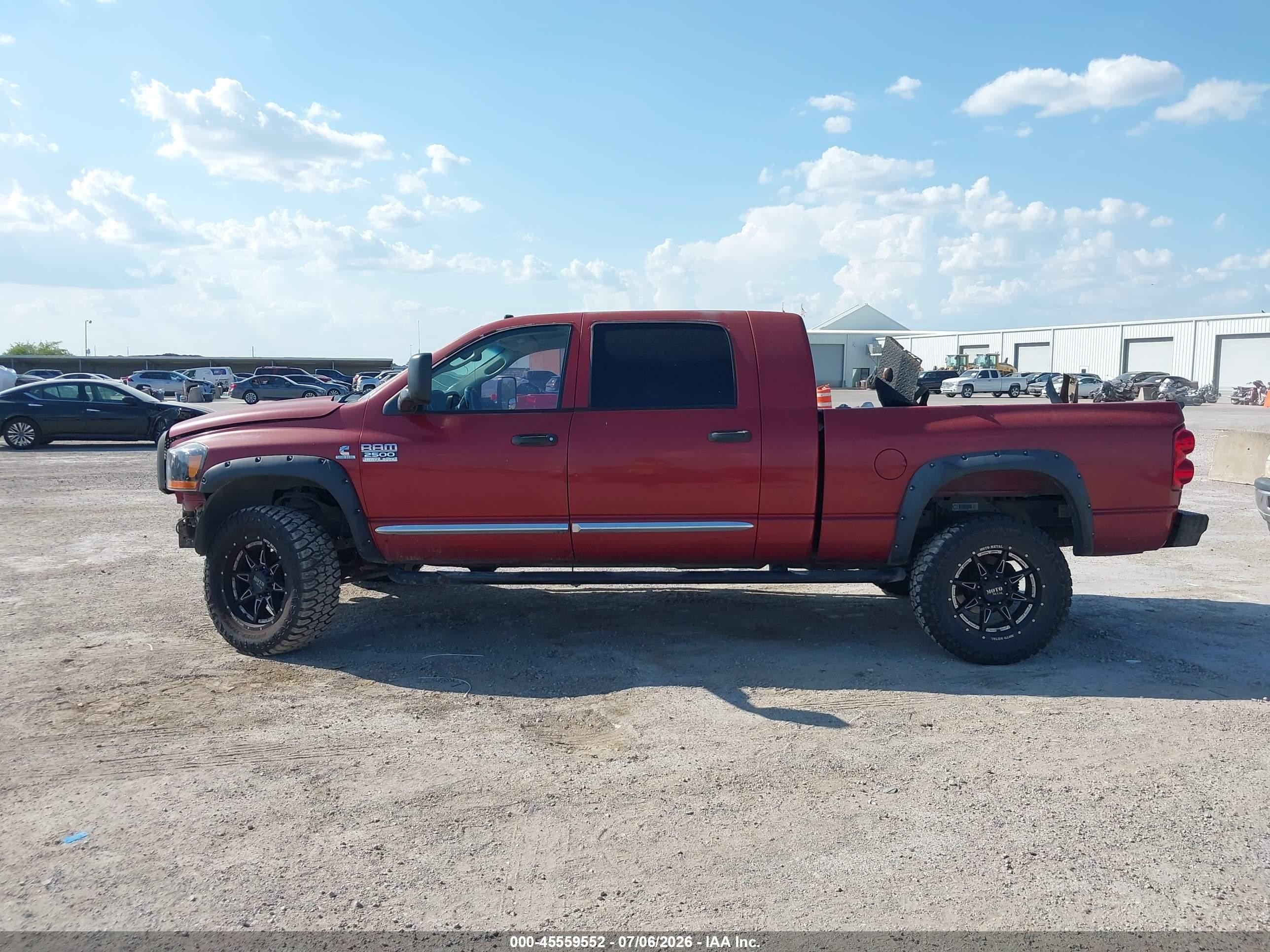 2008 Dodge Ram 2500 Laramie Burgundy vin: 3D7KS29AX8G173371