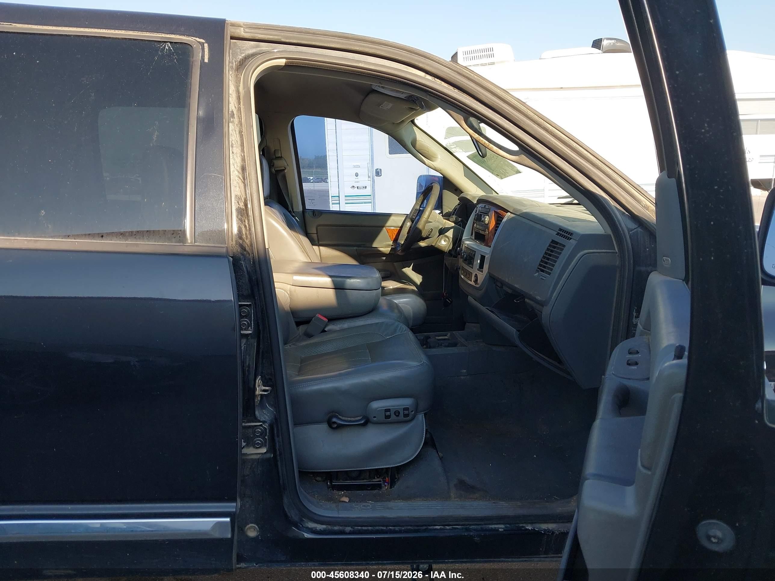 2007 Dodge Ram 2500 Laramie Black vin: 3D7KS29C27G700772