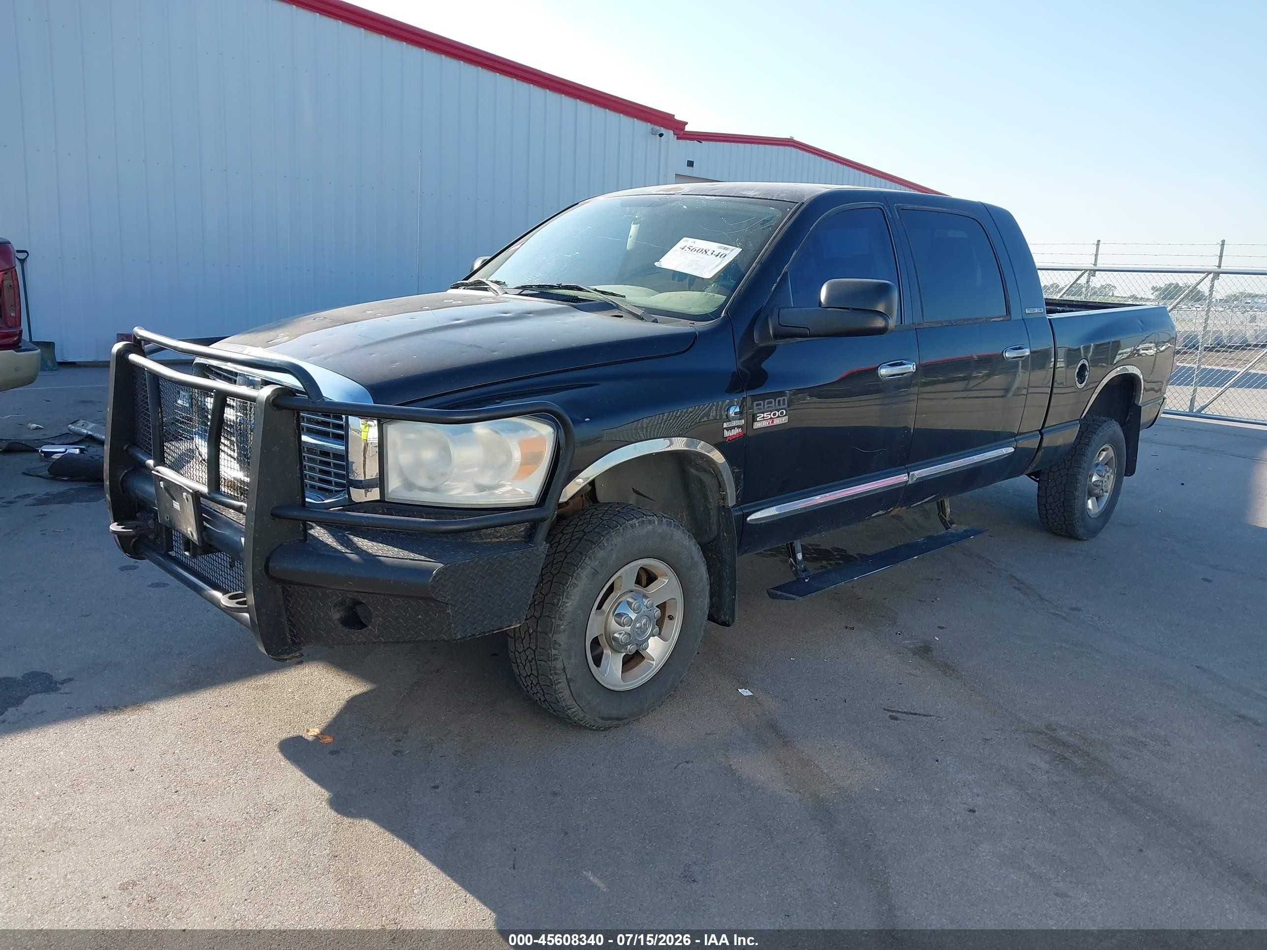 2007 Dodge Ram 2500 Laramie Black vin: 3D7KS29C27G700772