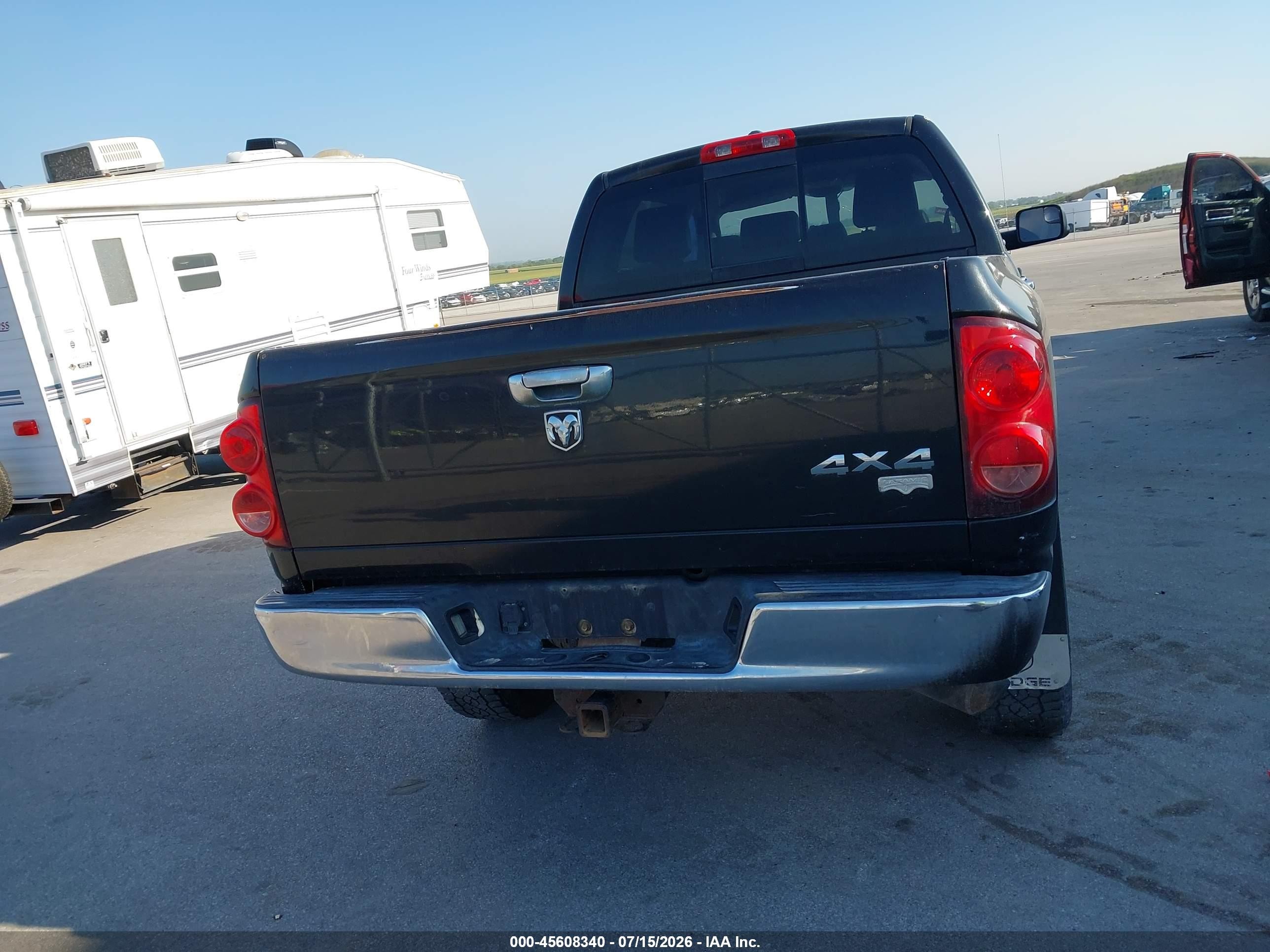 2007 Dodge Ram 2500 Laramie Black vin: 3D7KS29C27G700772
