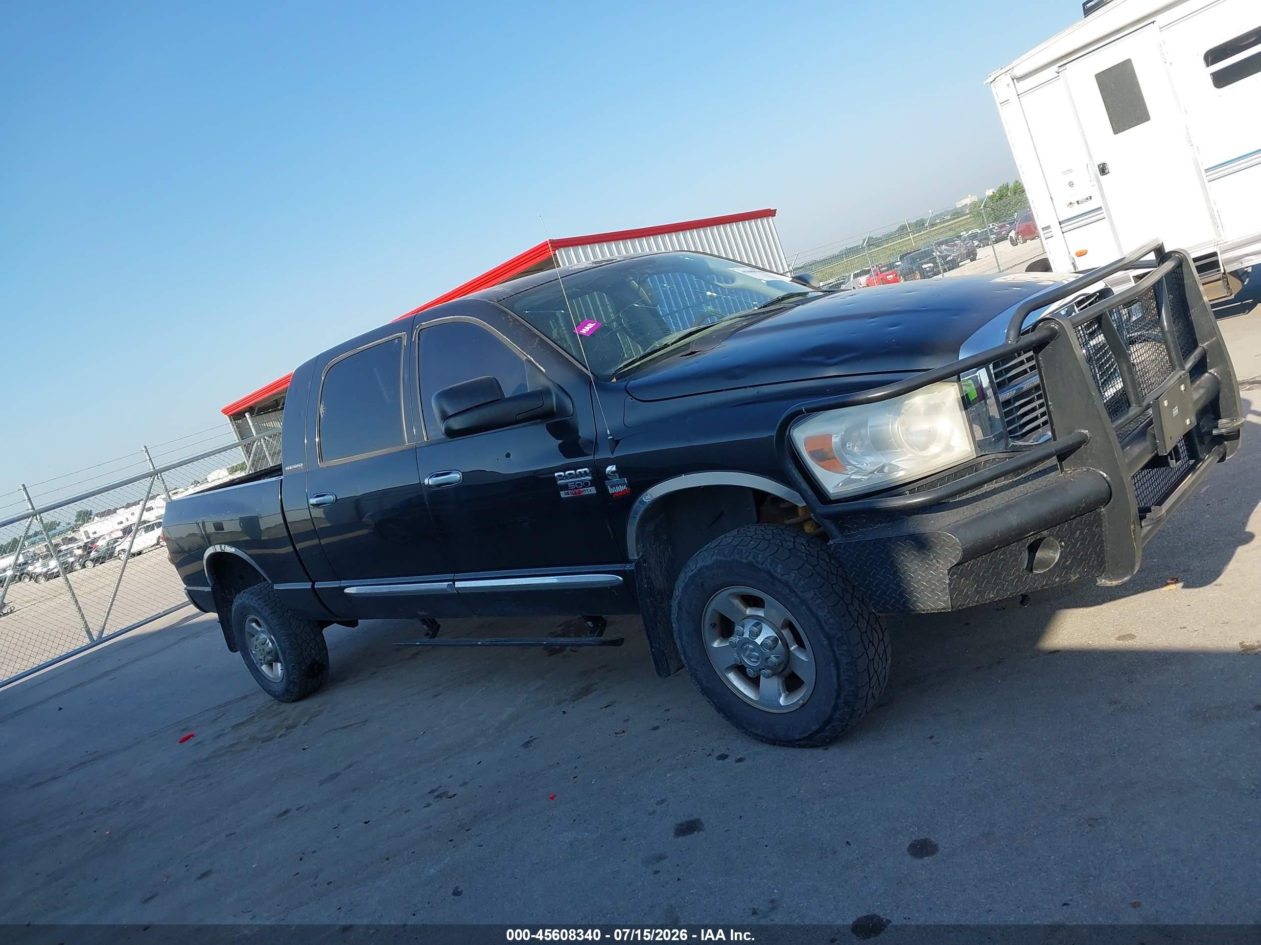 2007 Dodge Ram 2500 Laramie Black vin: 3D7KS29C27G700772