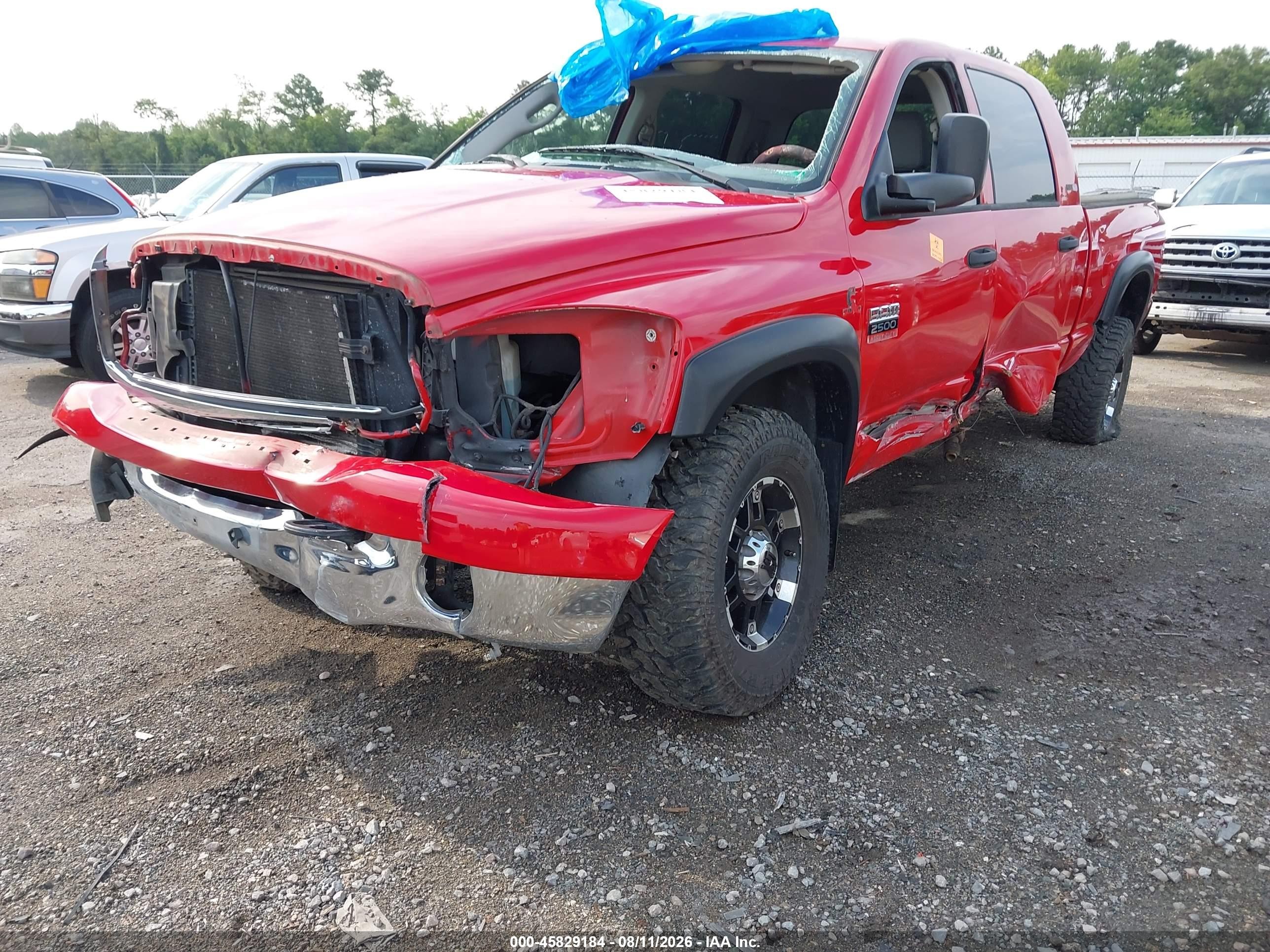 2007 Dodge Ram 2500 Slt Красный vin: 3D7KS29C37G742206