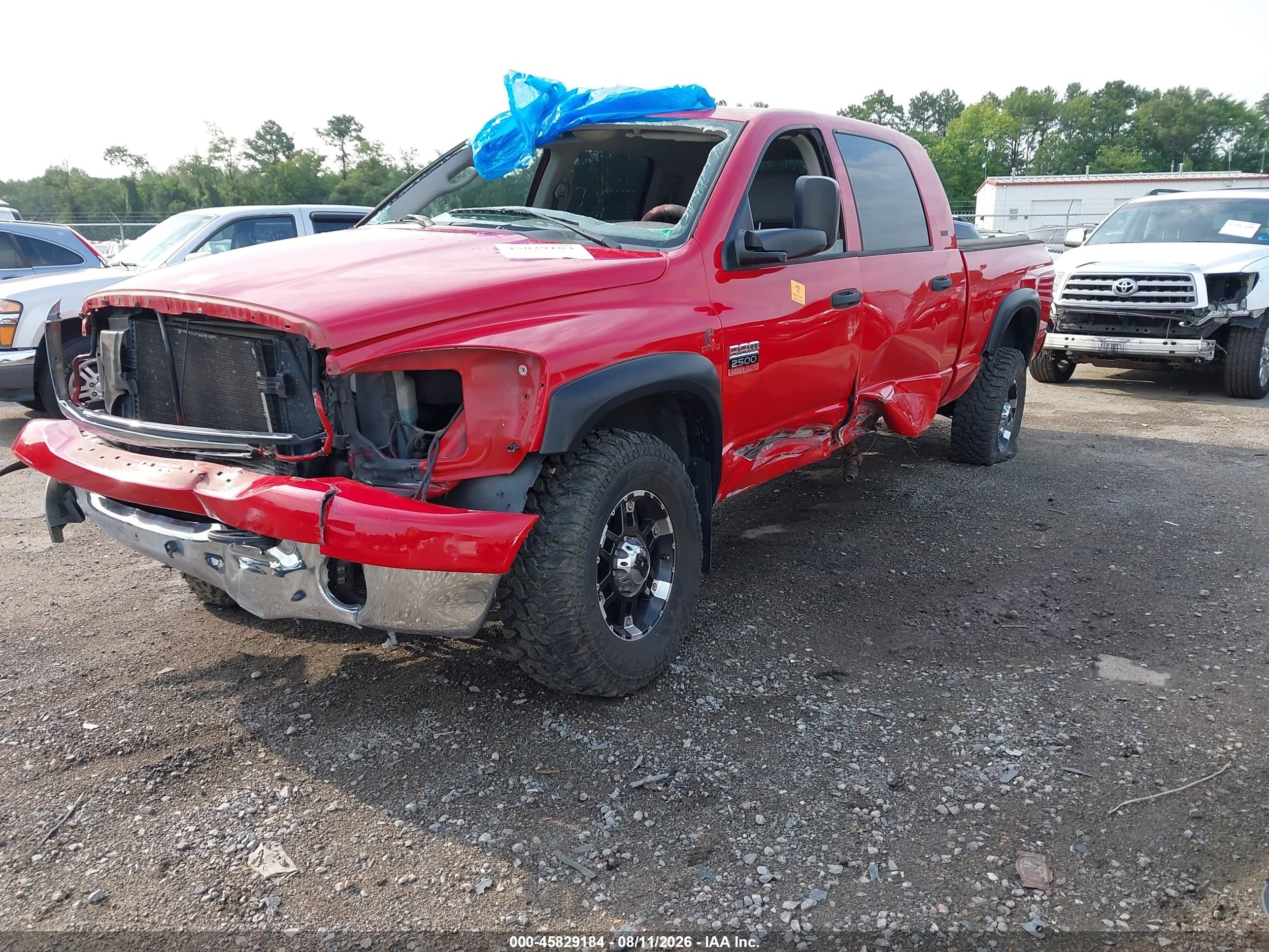 2007 Dodge Ram 2500 Slt Красный vin: 3D7KS29C37G742206
