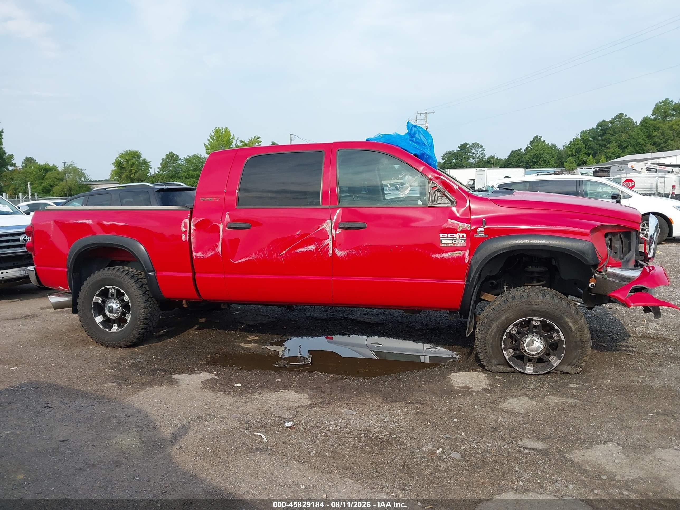 2007 Dodge Ram 2500 Slt Красный vin: 3D7KS29C37G742206