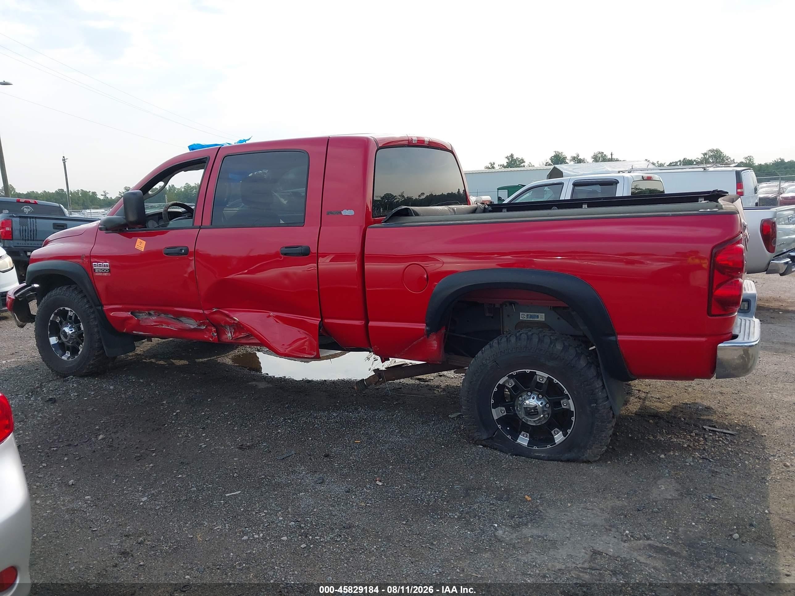 2007 Dodge Ram 2500 Slt Красный vin: 3D7KS29C37G742206