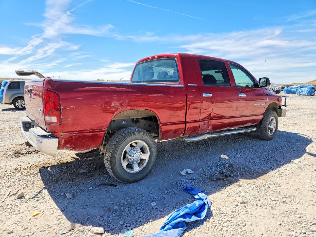 2006 Dodge Ram 2500 Red vin: 3D7KS29C56G194031