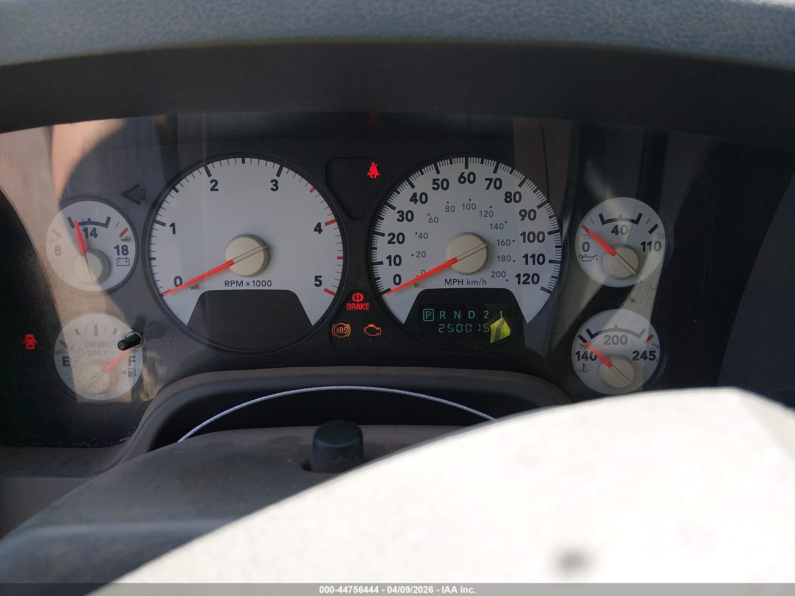 2006 Dodge Ram 2500 Slt Black vin: 3D7KS29C56G227397