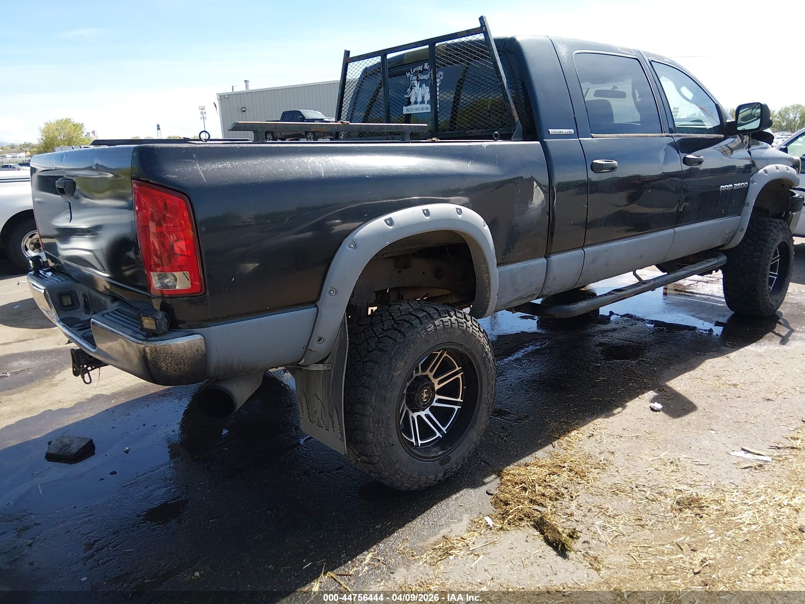 2006 Dodge Ram 2500 Slt Black vin: 3D7KS29C56G227397