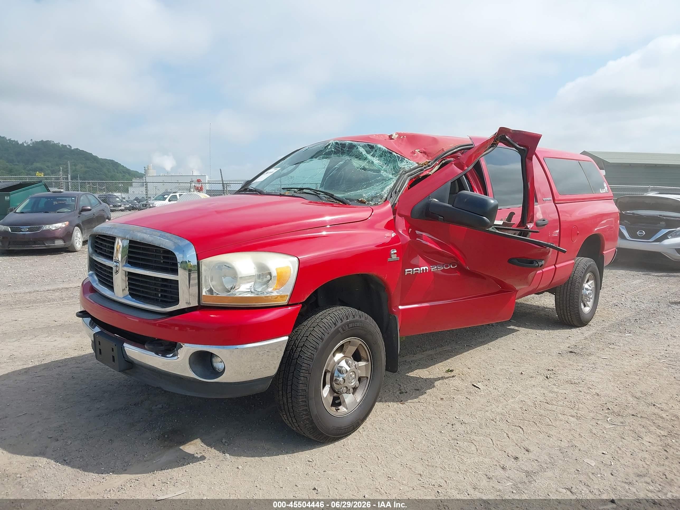 2006 Dodge Ram 2500 Slt Red vin: 3D7KS29C86G134020
