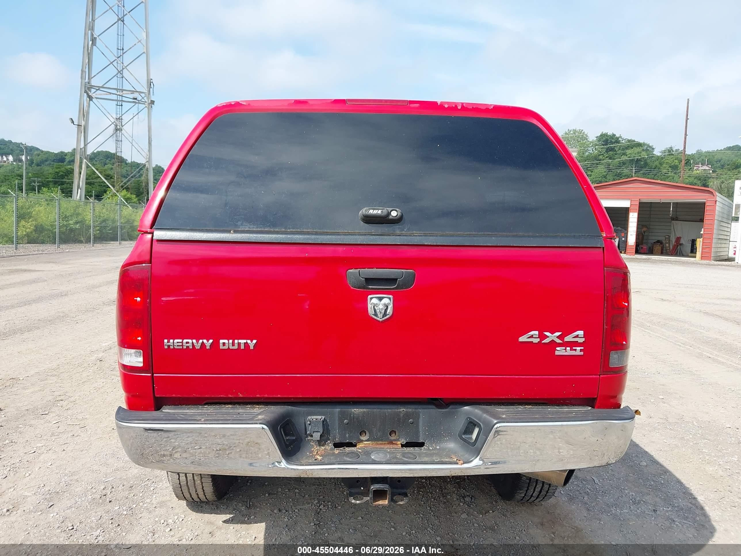 2006 Dodge Ram 2500 Slt Red vin: 3D7KS29C86G134020