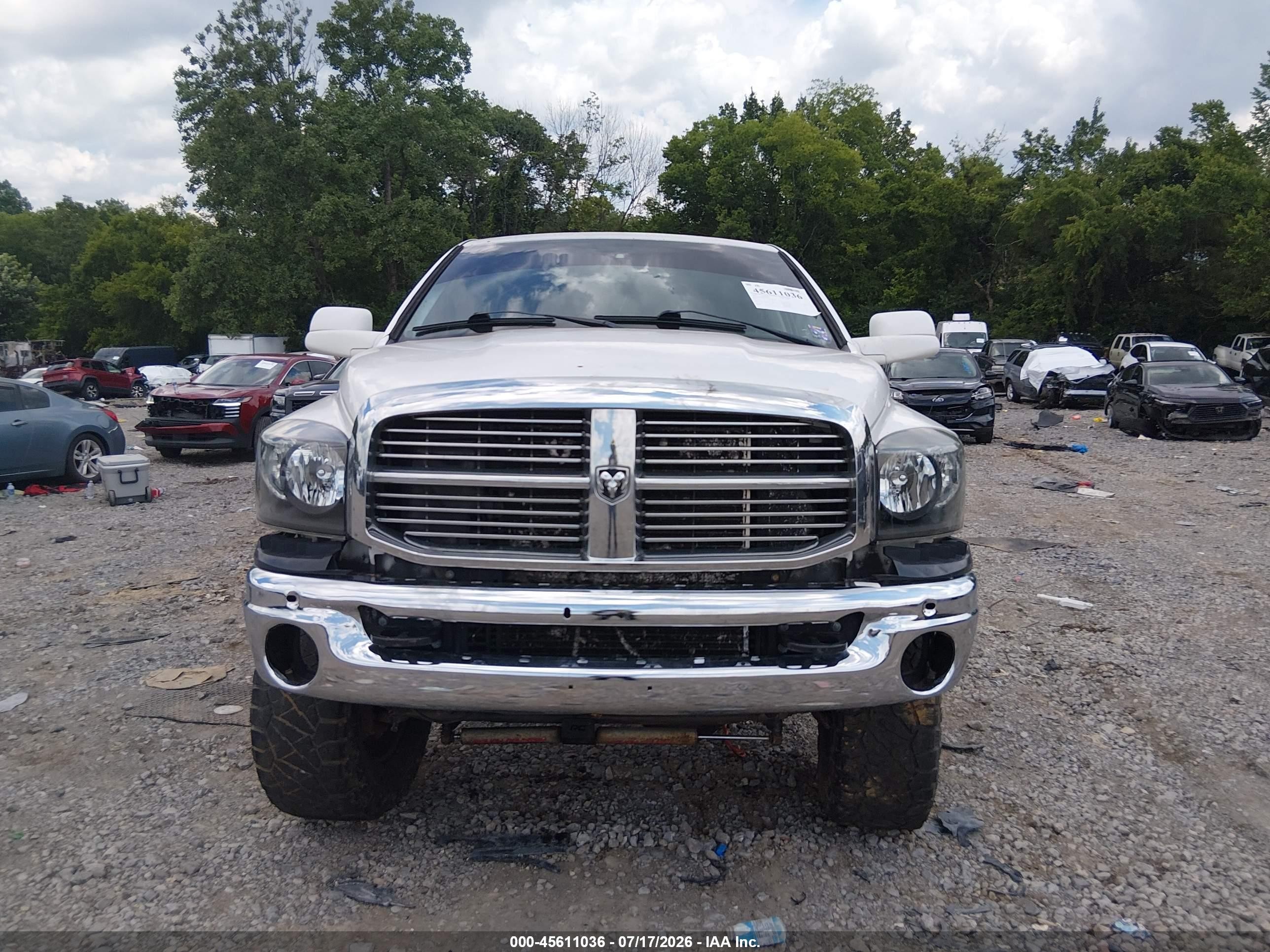 2006 Dodge Ram 2500 Slt White vin: 3D7KS29C86G164151