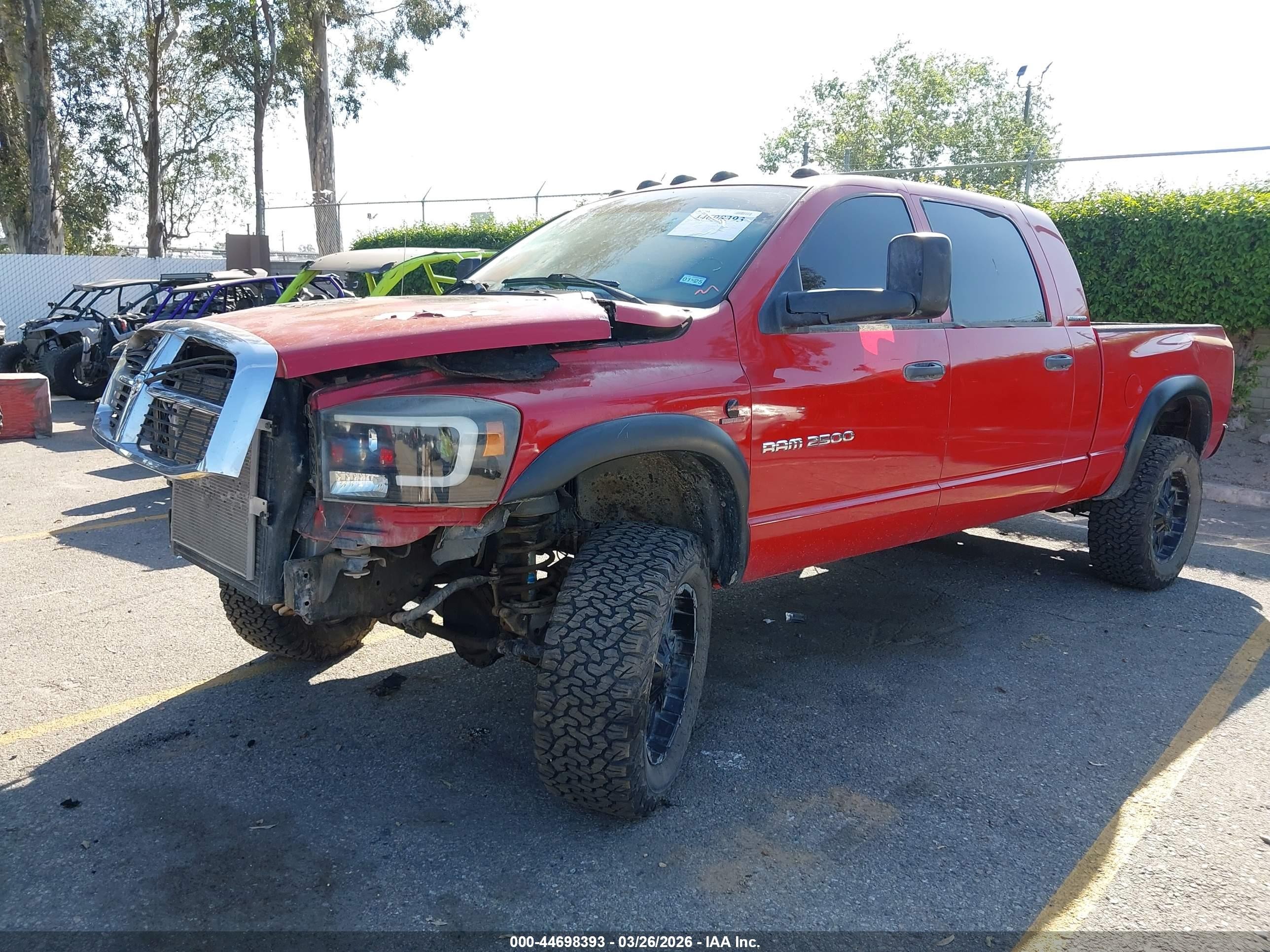 2006 Dodge Ram 2500 Slt Красный vin: 3D7KS29C96G142398